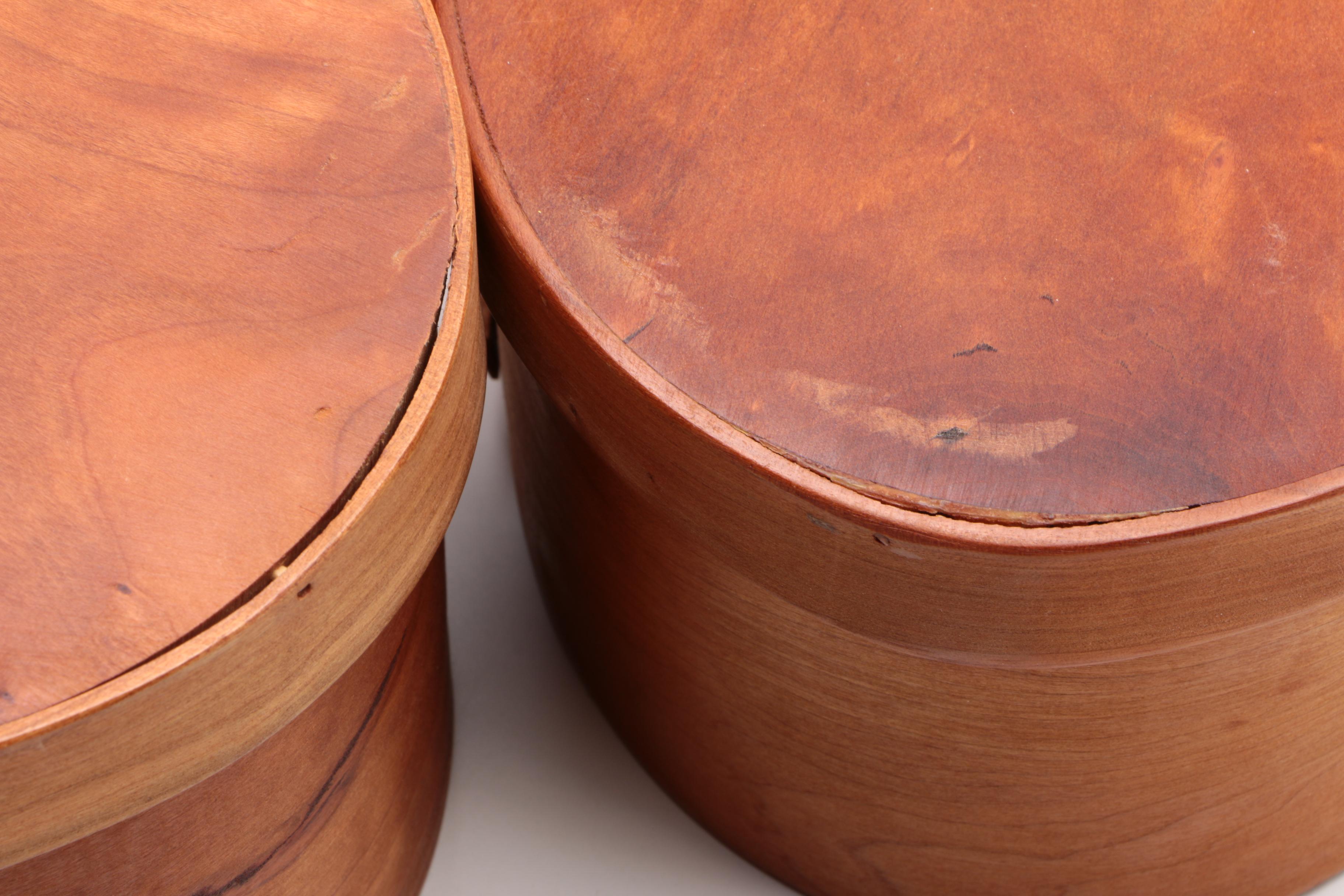 Handmade Bent Cherrywood  Nesting Shaker Style Boxes