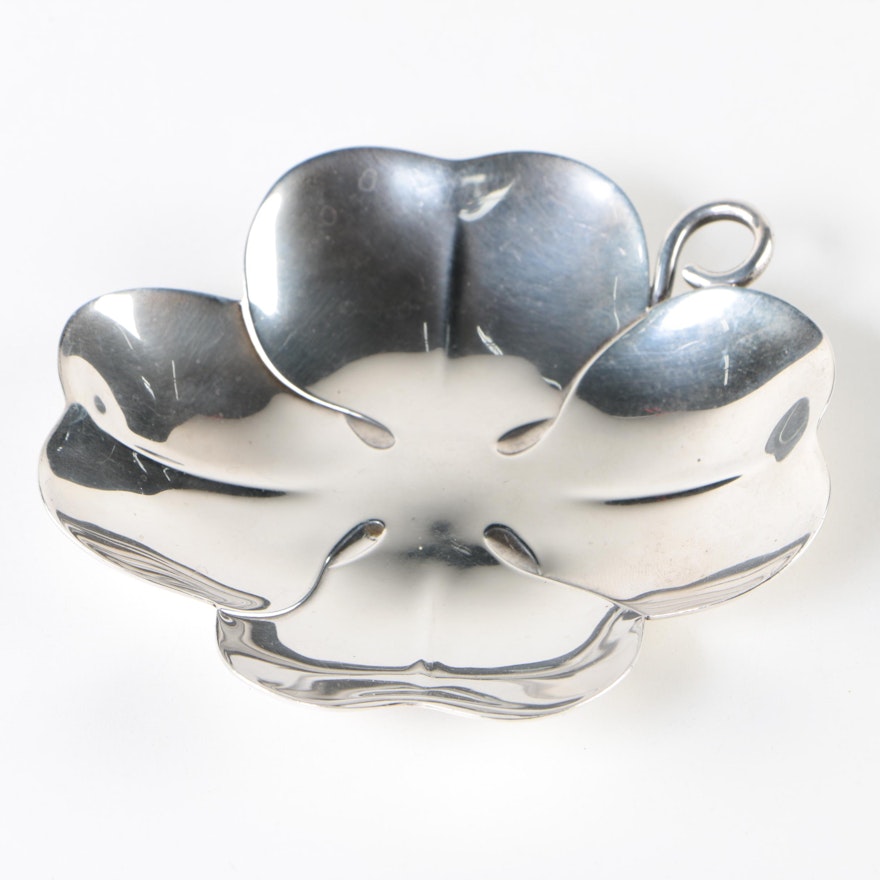 Tiffany & Co. Sterling Silver Four-Leaf Clover Dish, 1947–1956