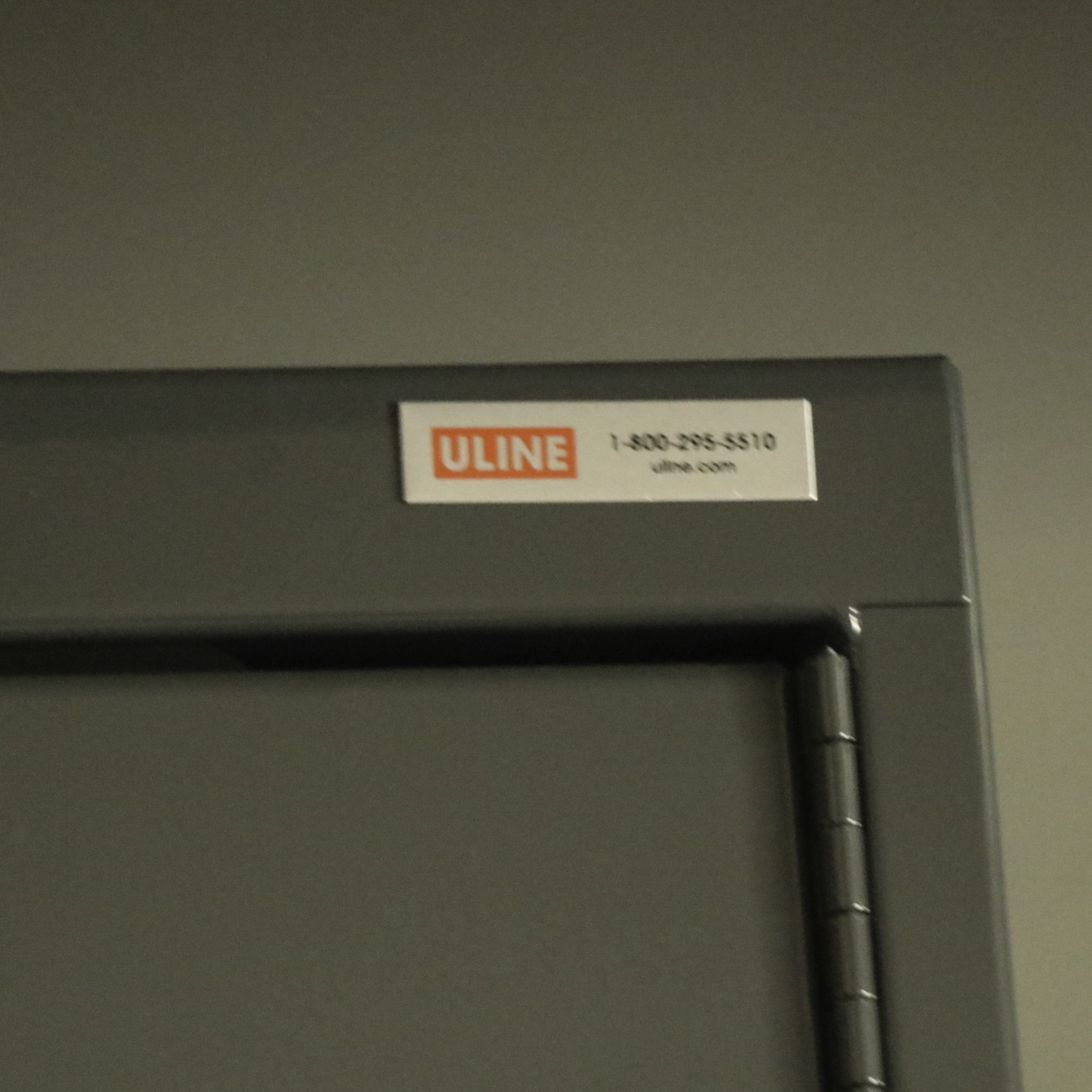 ULine Industrial Metal Storage Cabinet with Plastic Bins