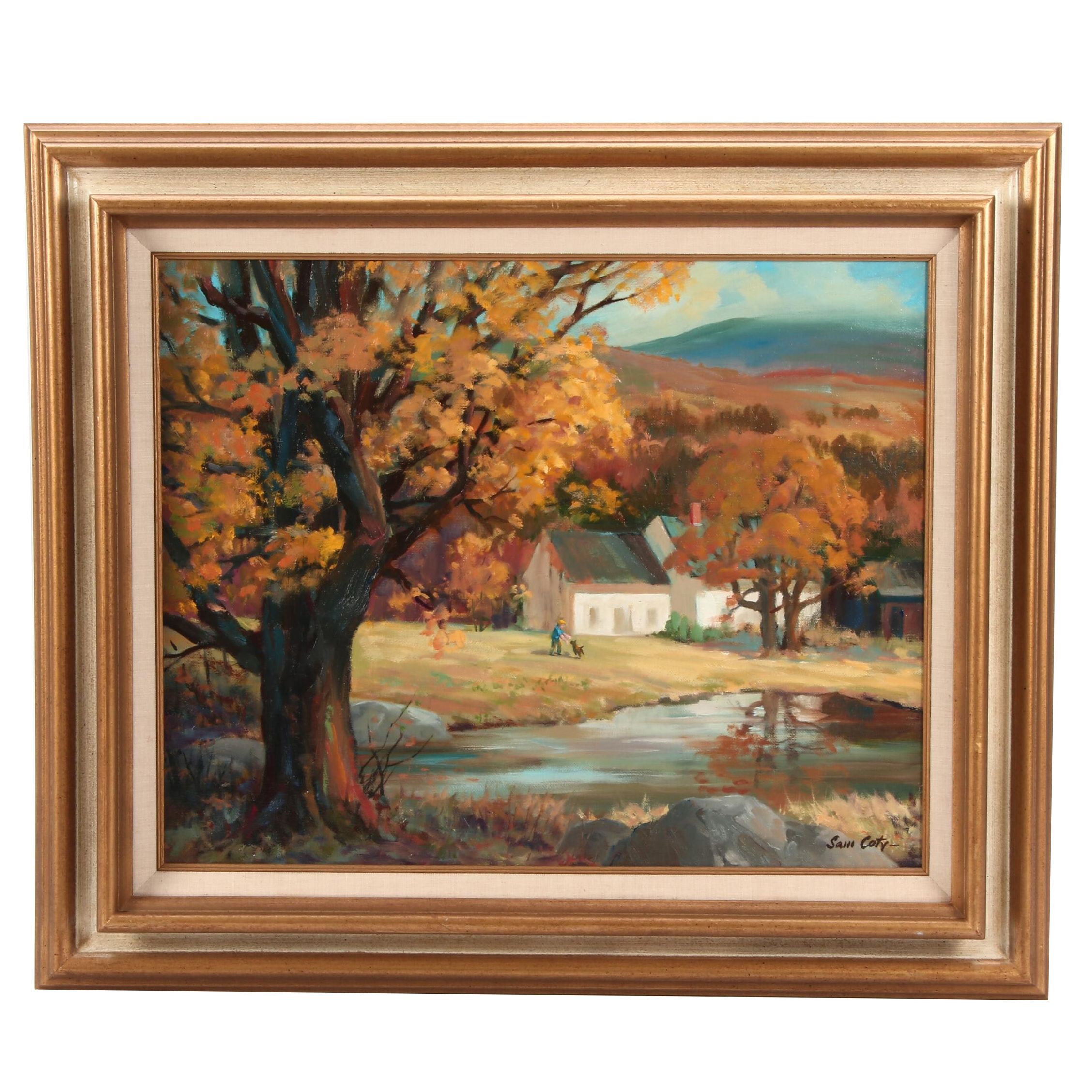 Sam Coty Landscape Oil Painting