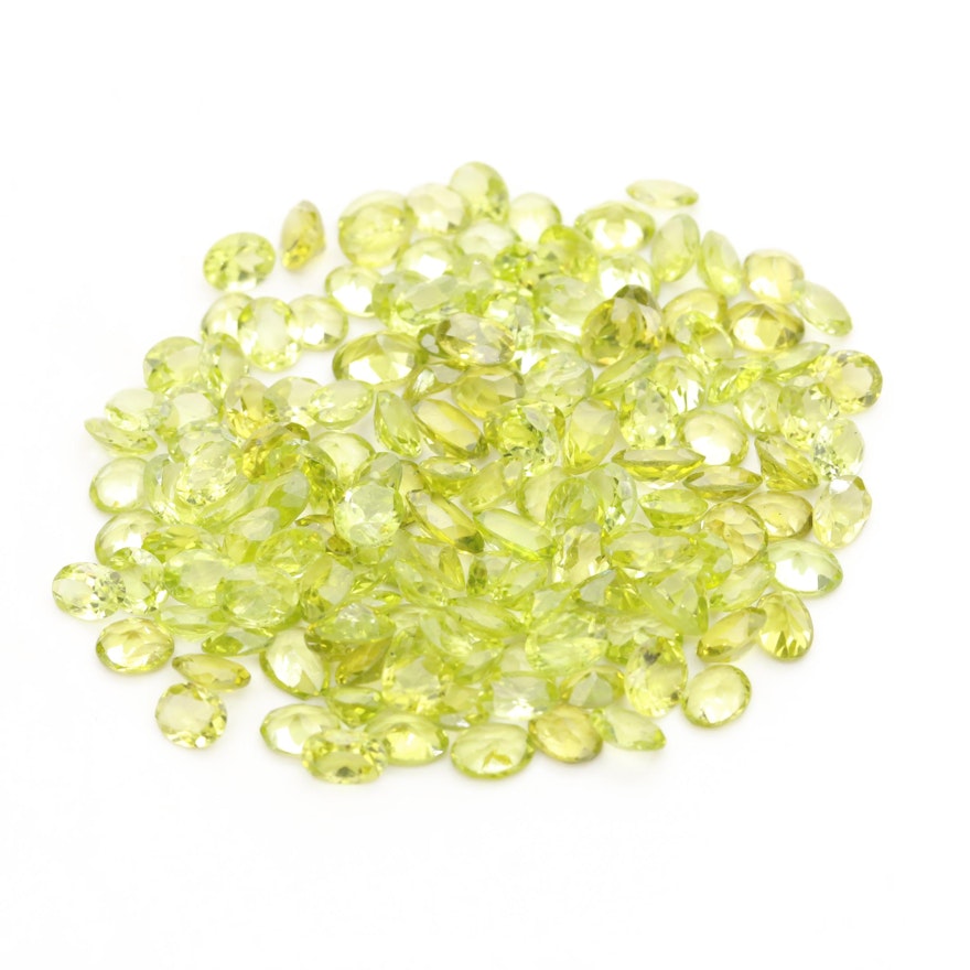 Loose 46.31 CTW Peridot Gemstones