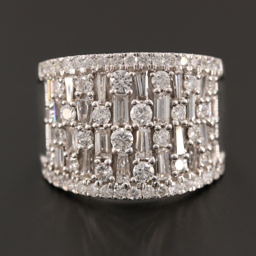 18K White Gold 1.96 CTW Diamond Ring