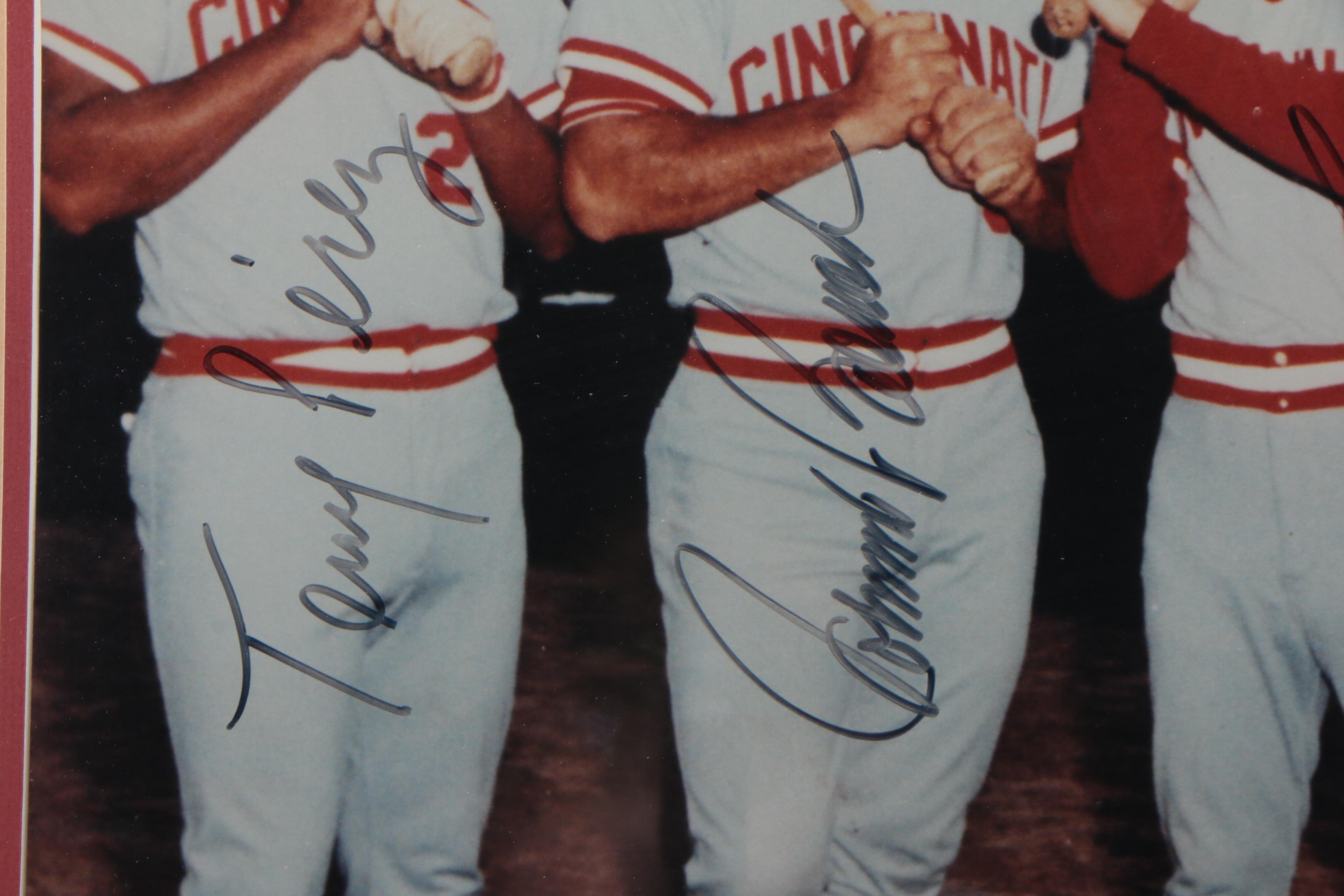 Framed "Big Red Machine" Signed Photo Print  COA Sticker