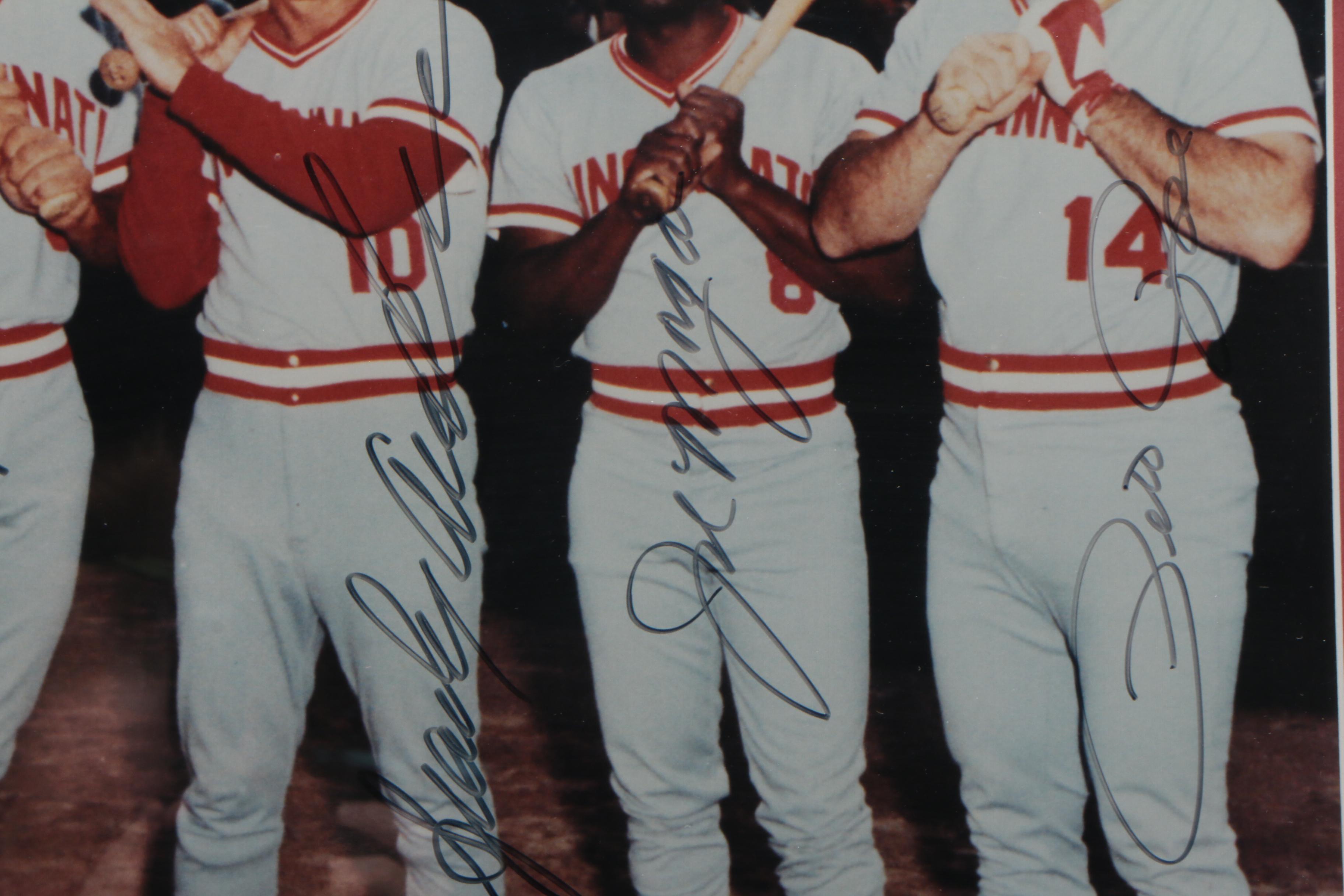 Framed "Big Red Machine" Signed Photo Print  COA Sticker