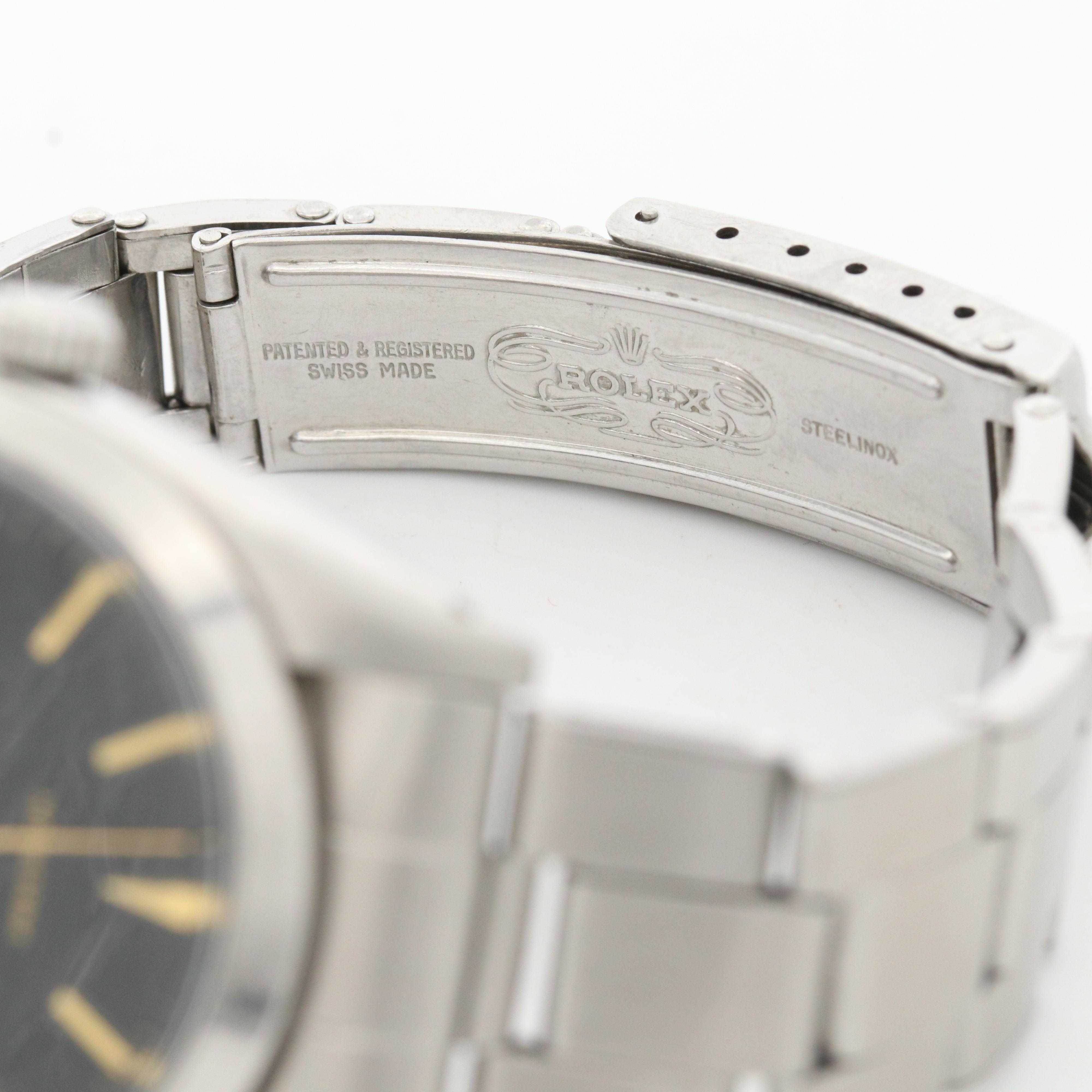 Vintage Rolex Oyster Date Precision Stainless Steel Stem Wind Watch, 1964