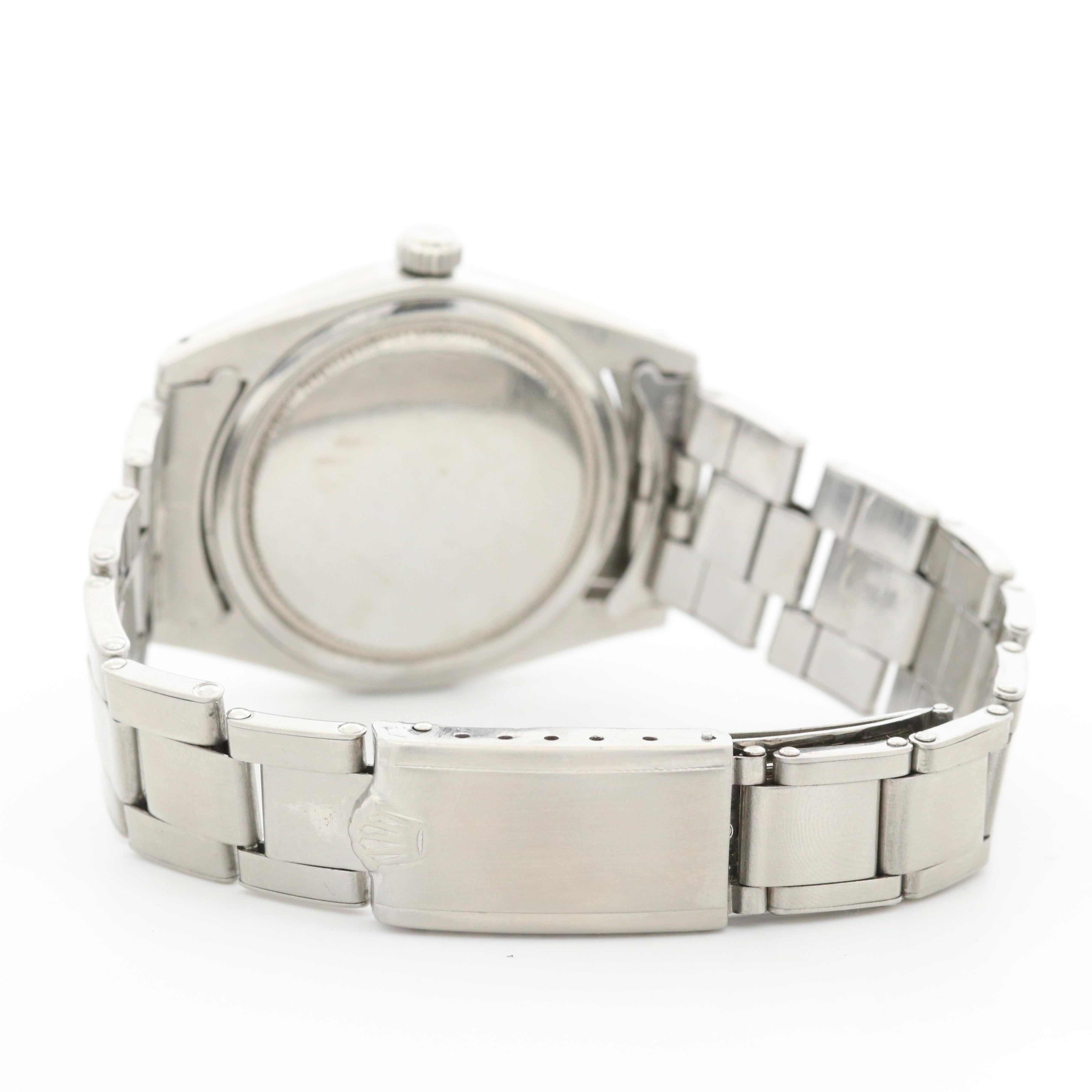 Vintage Rolex Oyster Date Precision Stainless Steel Stem Wind Watch, 1964