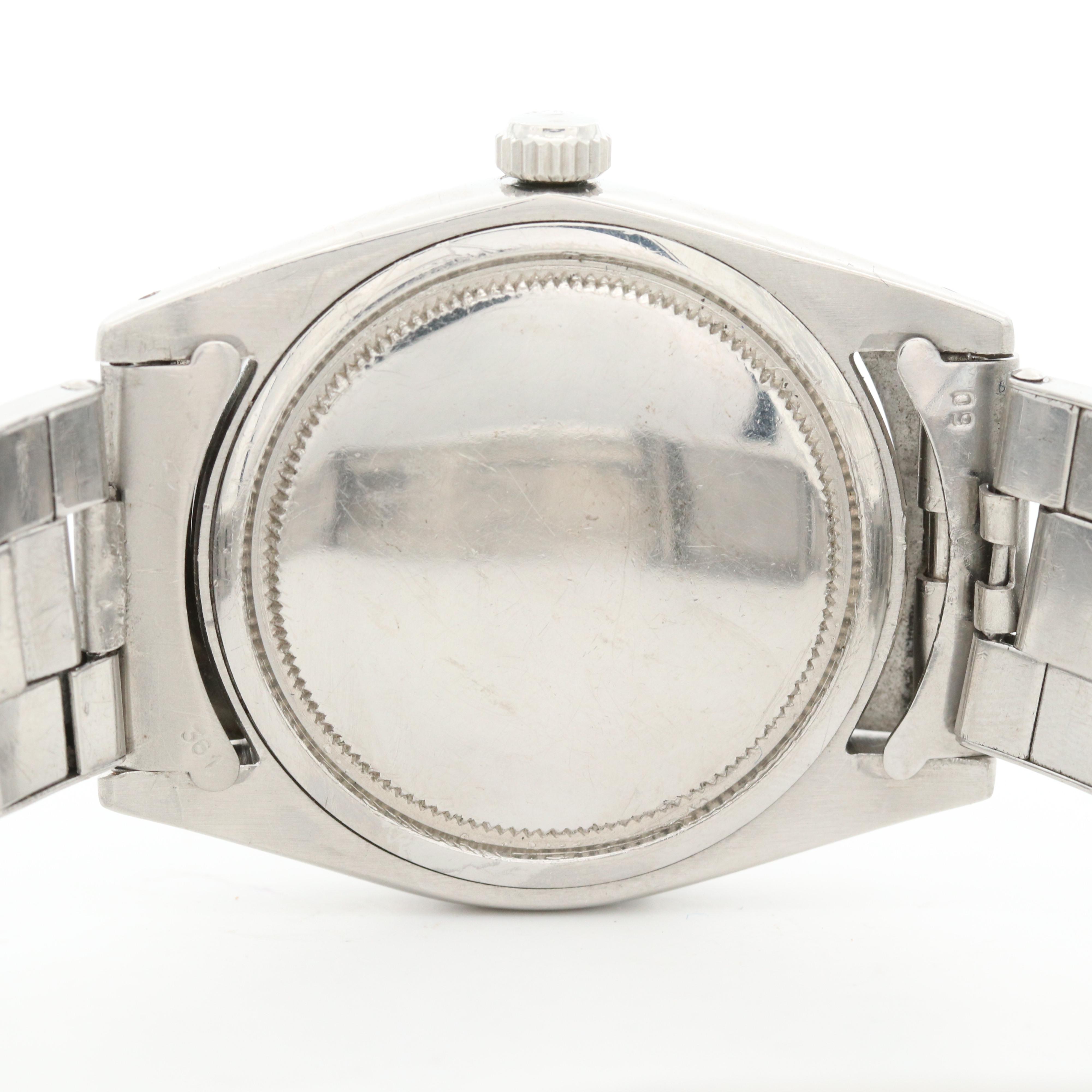 Vintage Rolex Oyster Date Precision Stainless Steel Stem Wind Watch, 1964