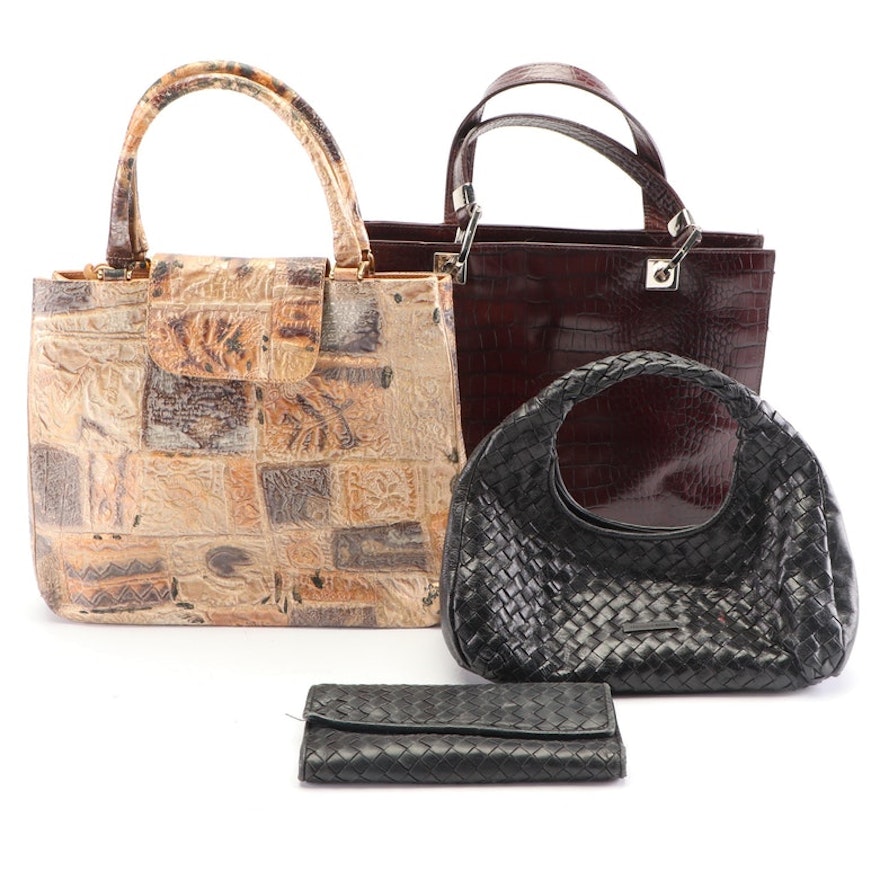 Collection of Leather Handbags, Vintage