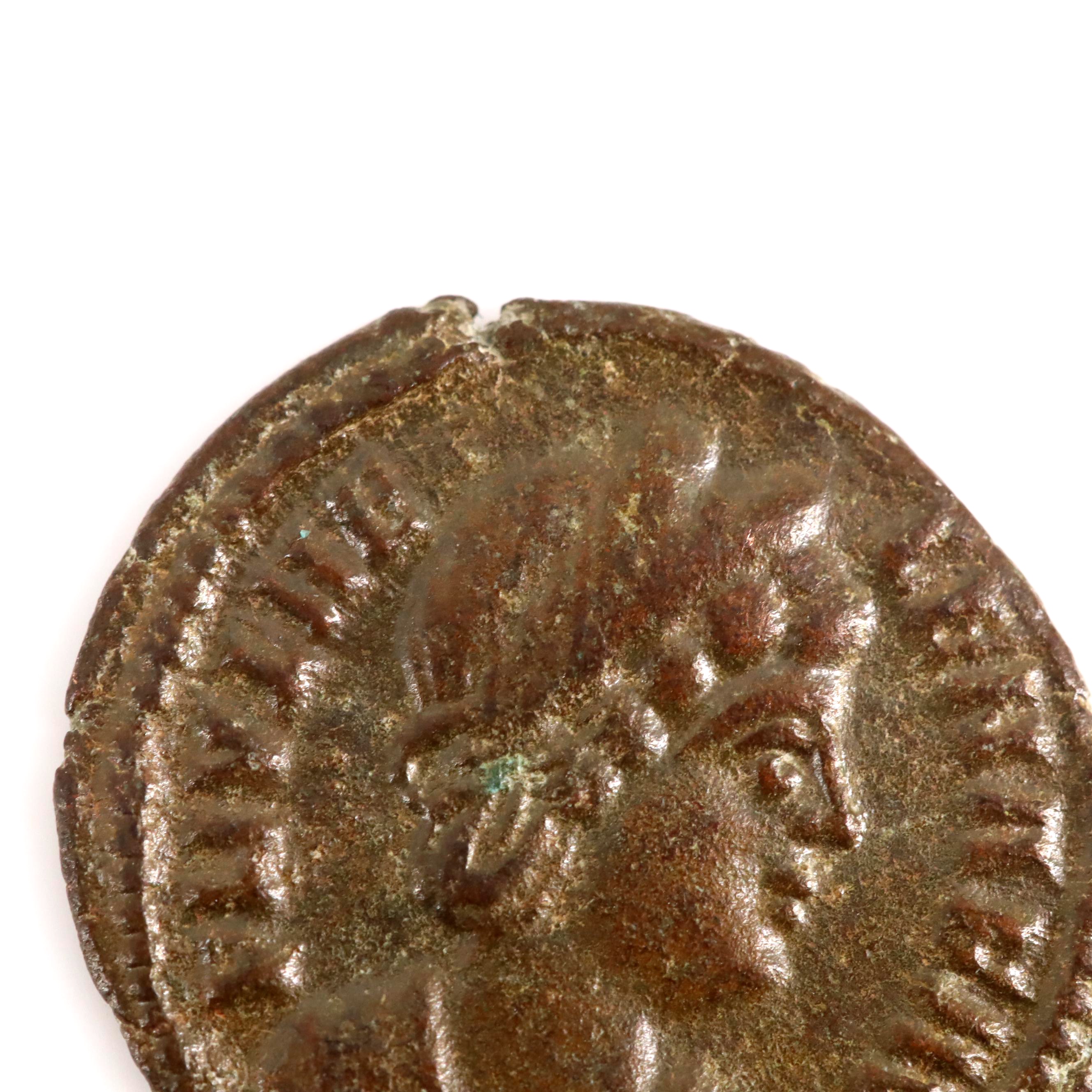 Ancient Roman AE4 coin of Helena, mother of Constantine the Great, ca. 324 A.D.