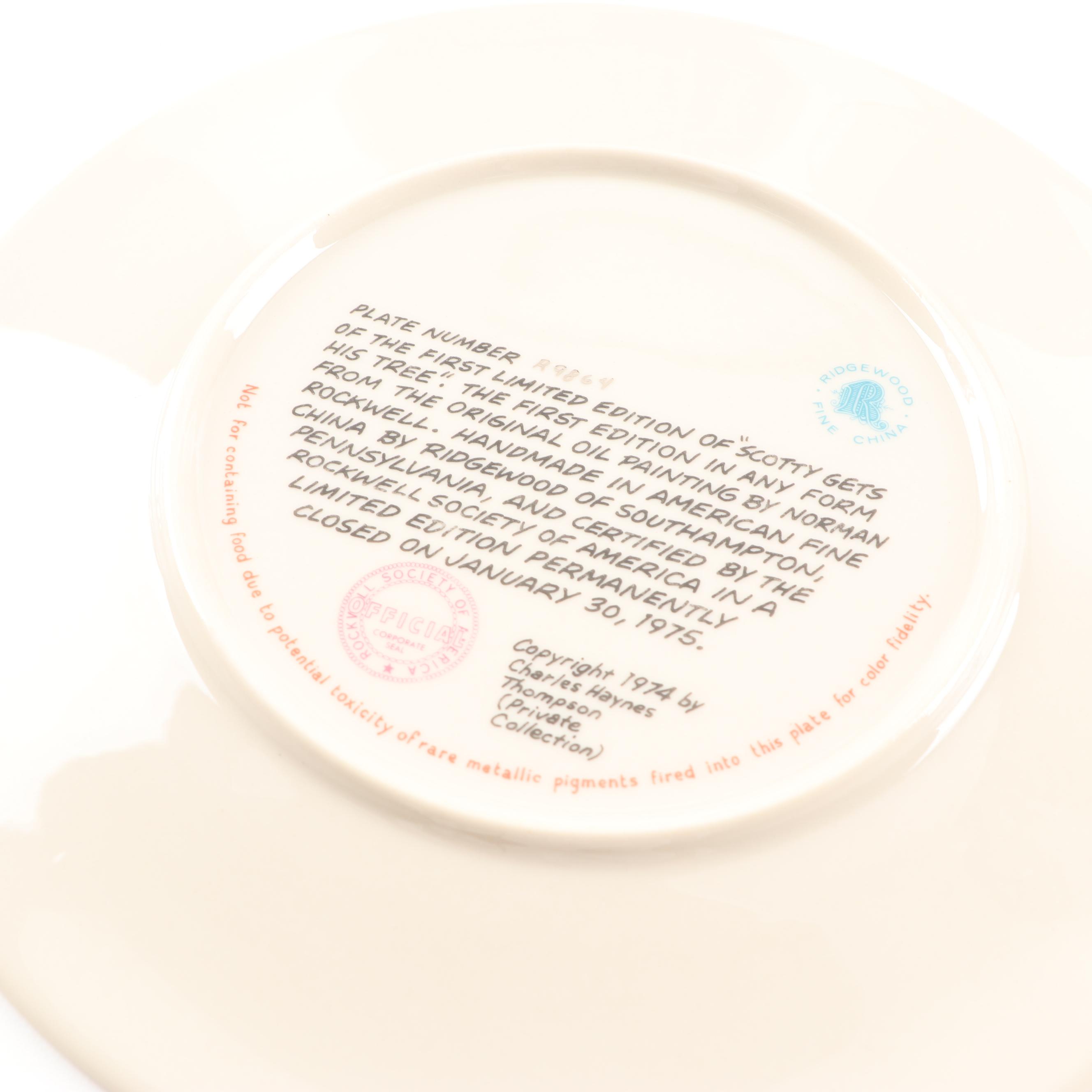 Norman Rockwell Collector Plates by Knowles China