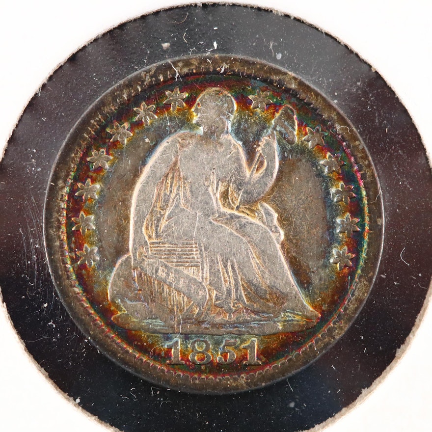 1851 Liberty Seated Silver Half Dime