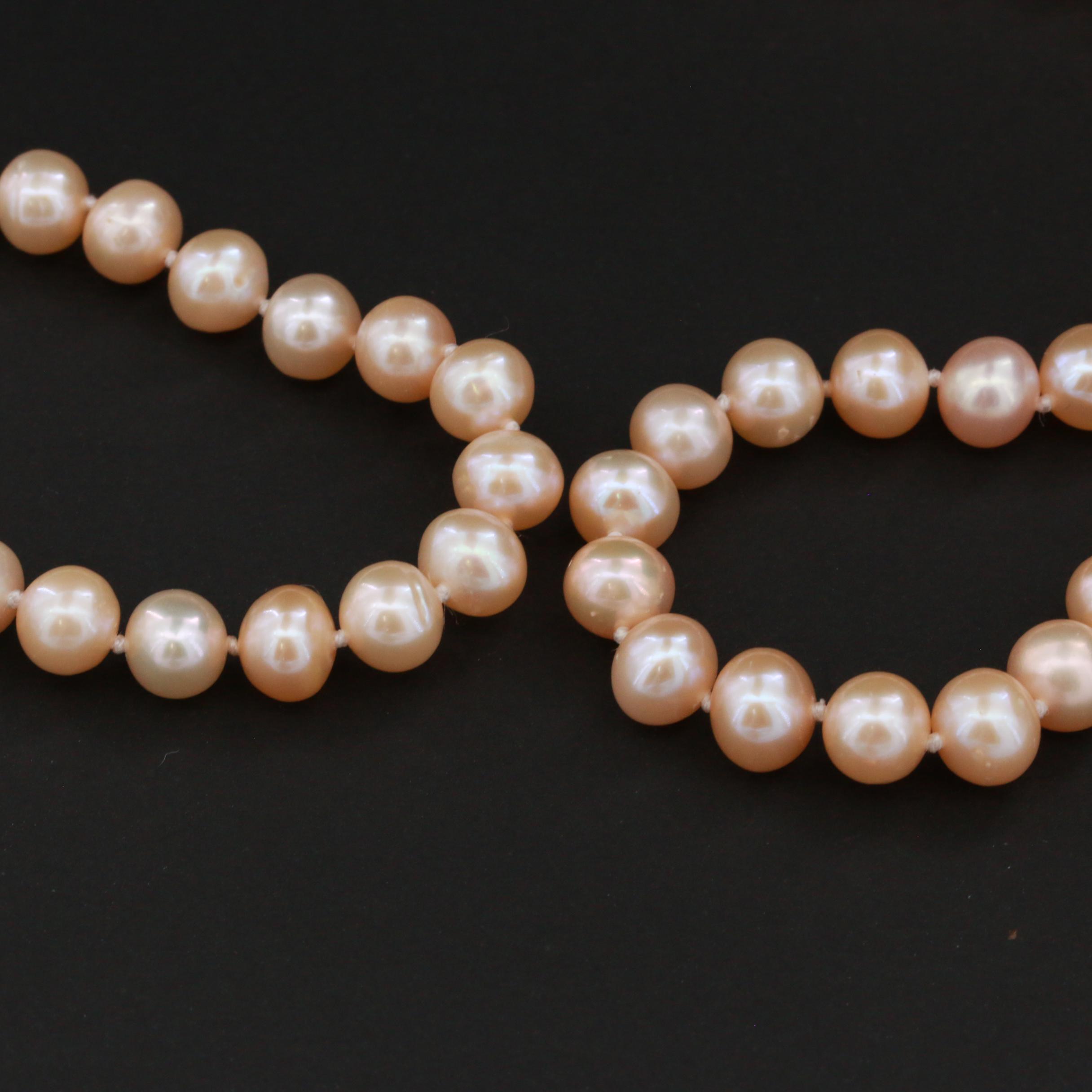 Cultured Pearl Endless Hand Knotted Necklace