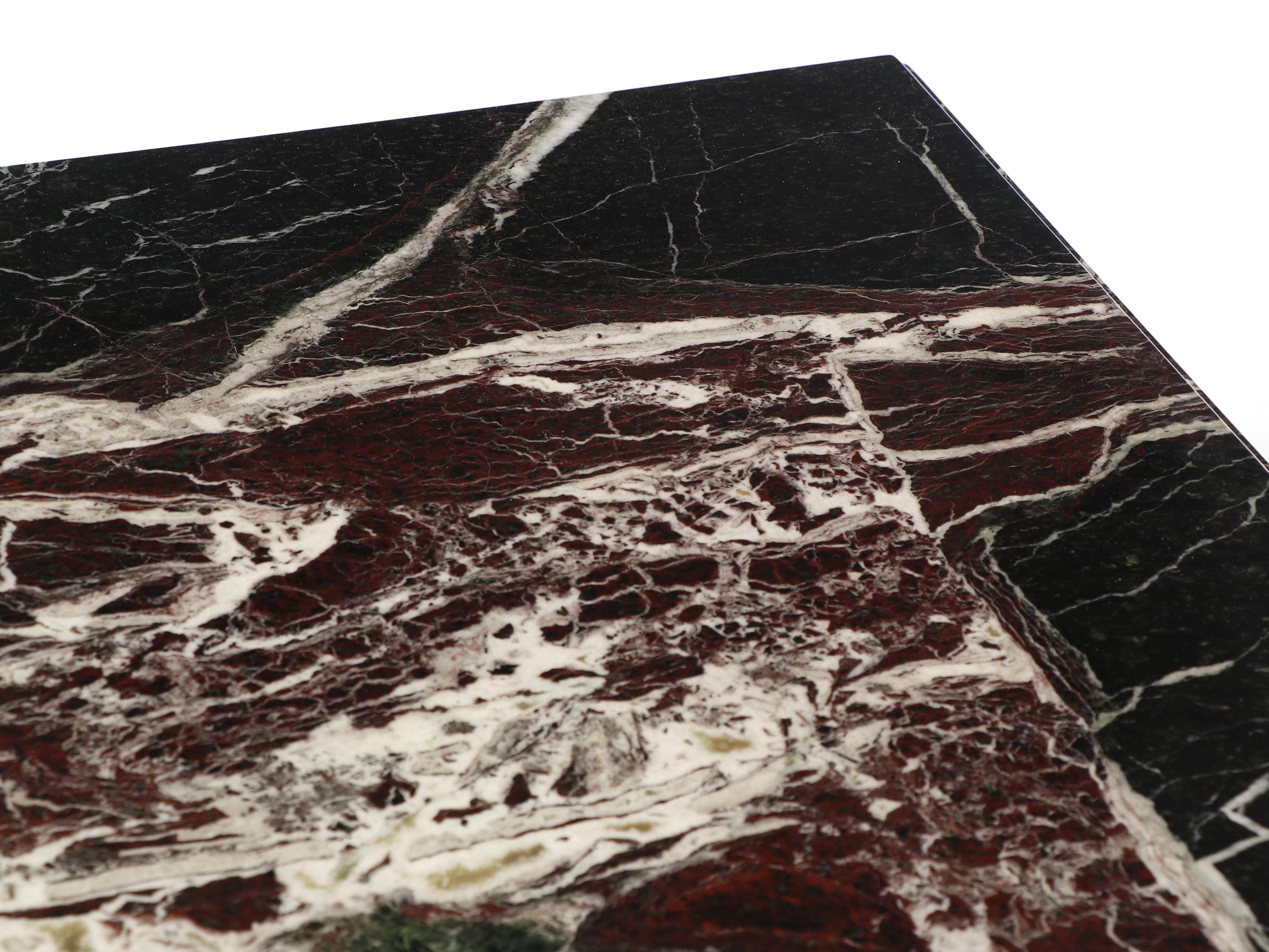 Italian Black Marble Modern Coffee Table