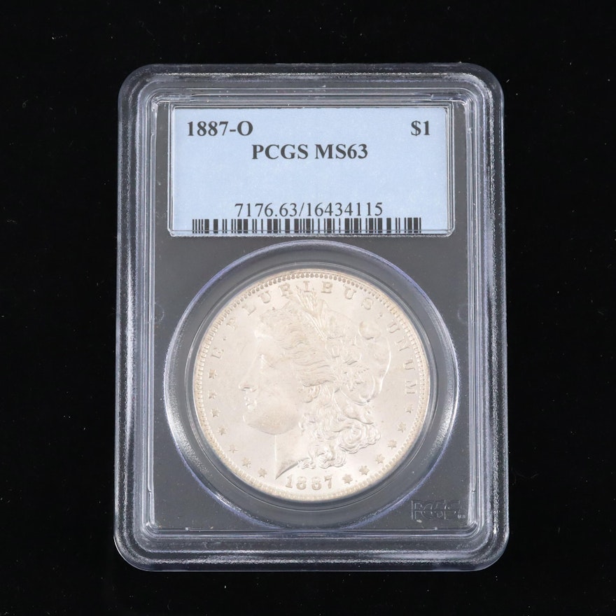 PCGS Graded MS63 1887-O Morgan Silver Dollar