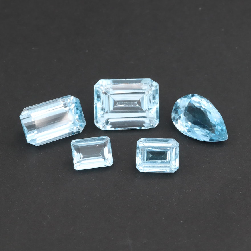 Loose 48.60 CTW Blue Topaz Gemstones