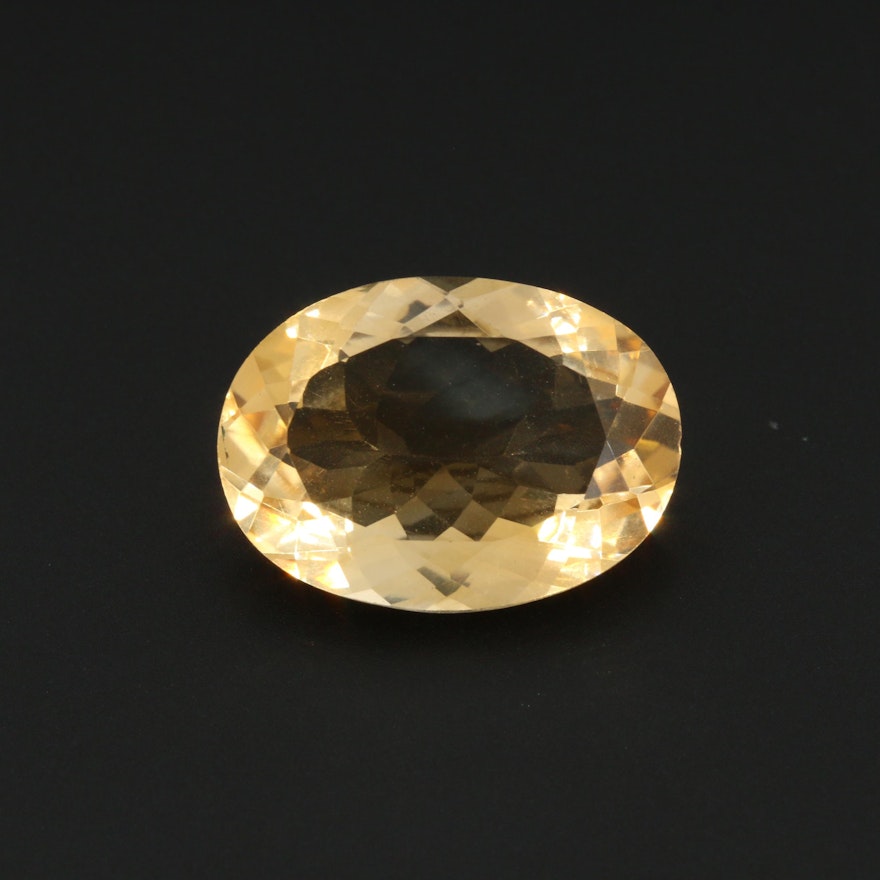 Loose 9.51 CT Citrine Gemstone