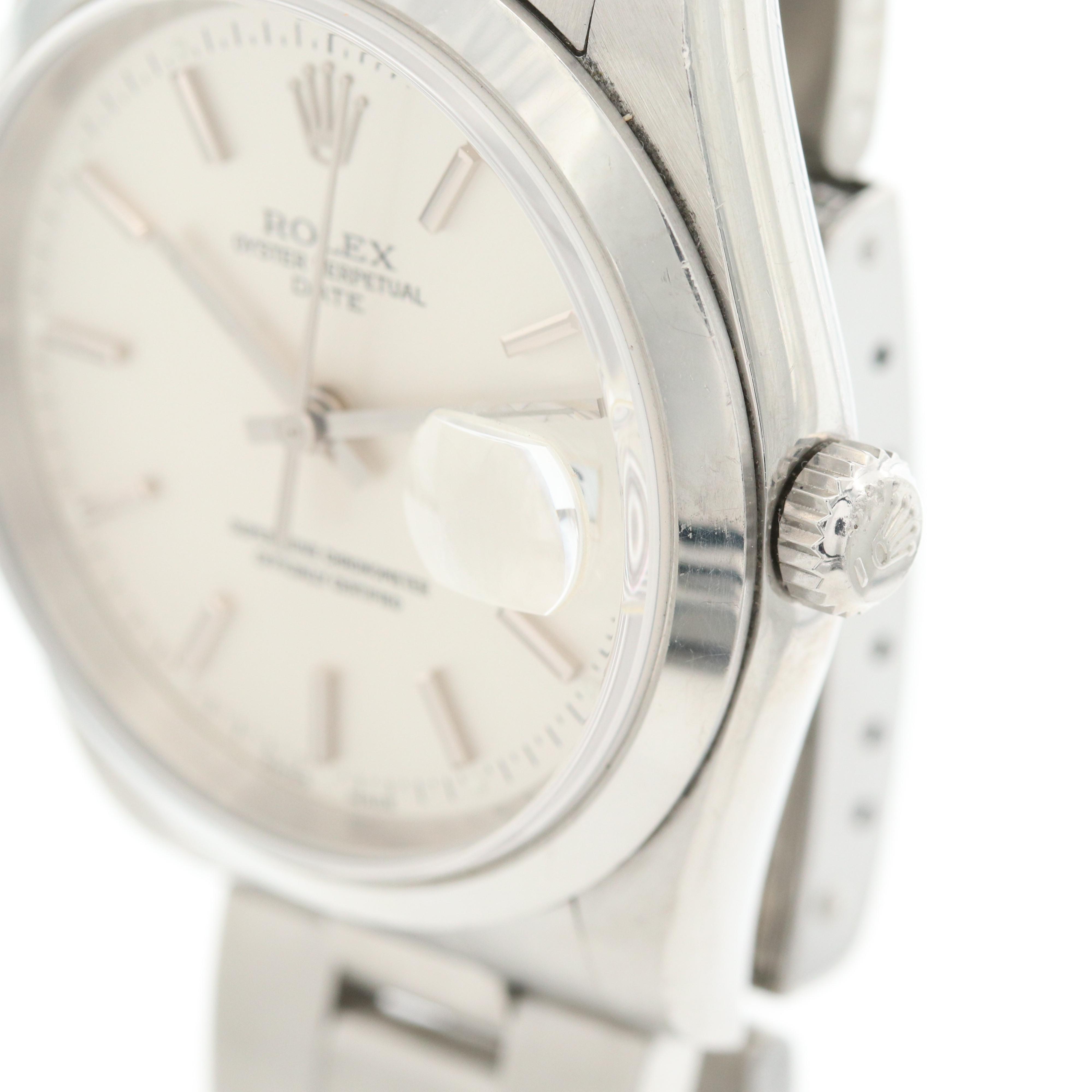 Rolex Oyster Perpetual Date Stainless Steel Automatic Watch, 2002