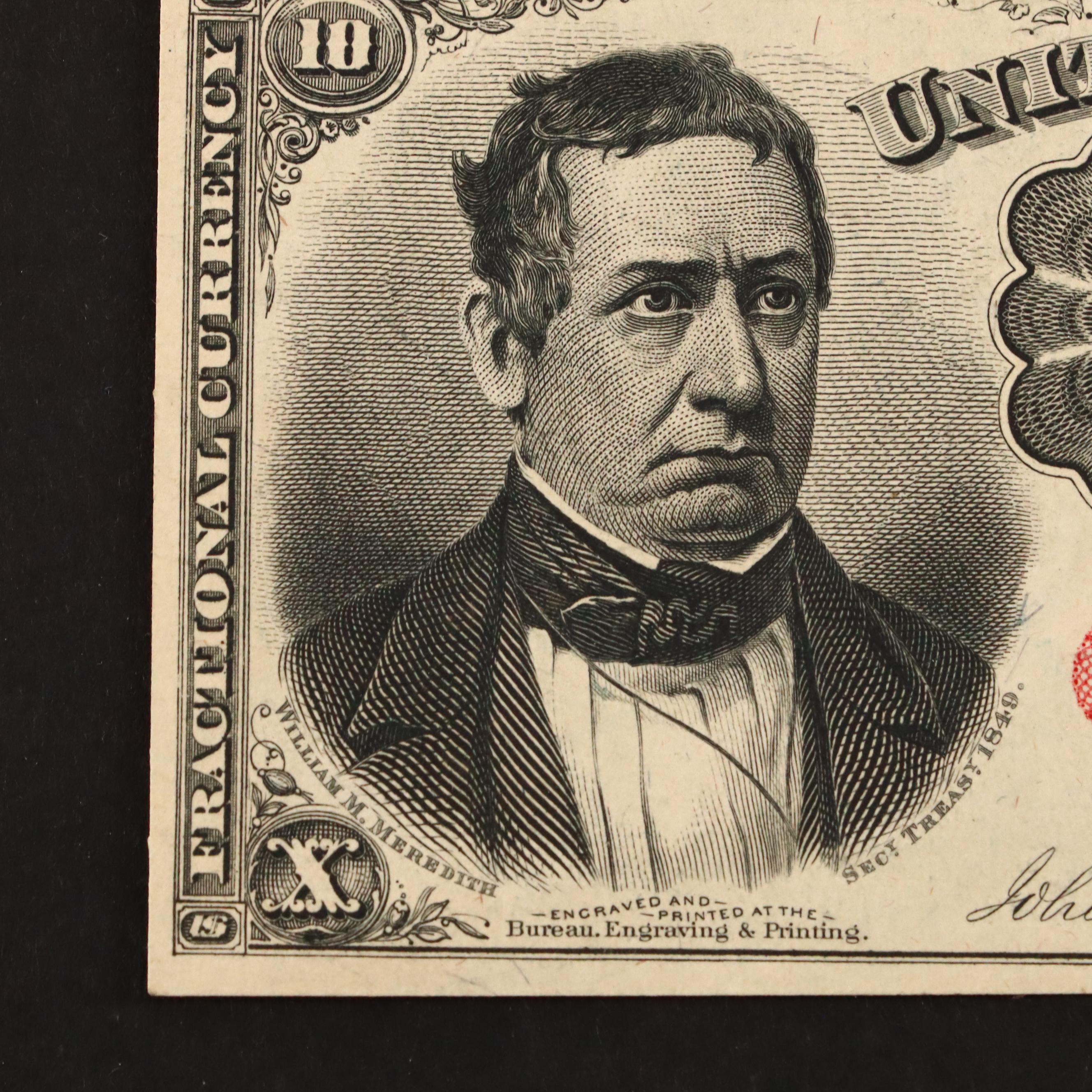 1874 U.S. 10-Cents Fractional Currency Note