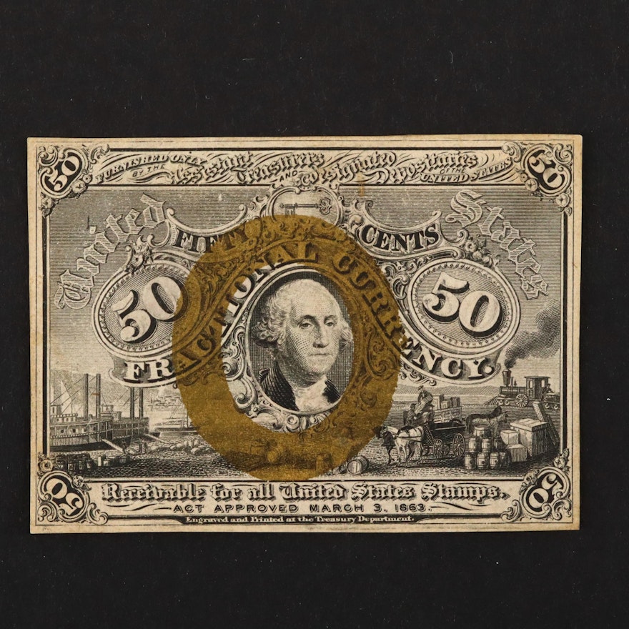 1863 U.S. 50-Cents Fractional Currency Note