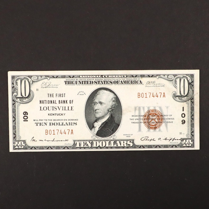 Series of 1929 U.S. $10 National Currency Note