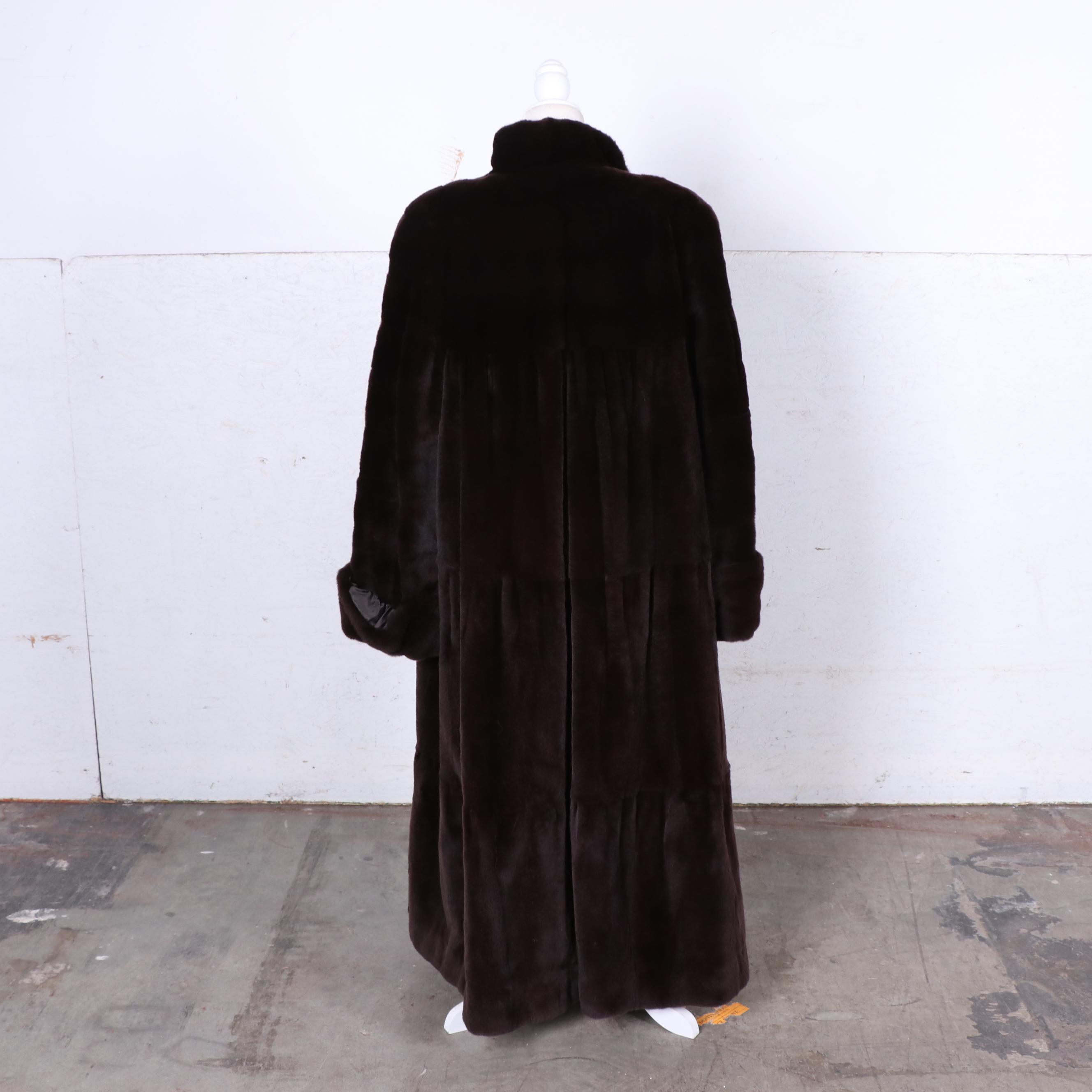 Maximilian Alta Moda at Bloomingdale's Dyed and Sheared Beaver Fur Coat