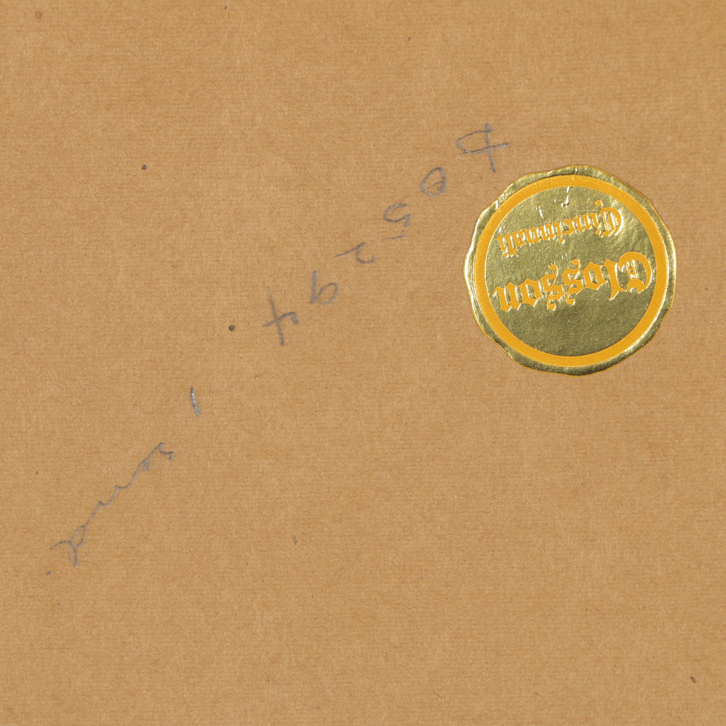 Charles Townsend Painting of Cincinnati Mt. Adams with Immaculata Church