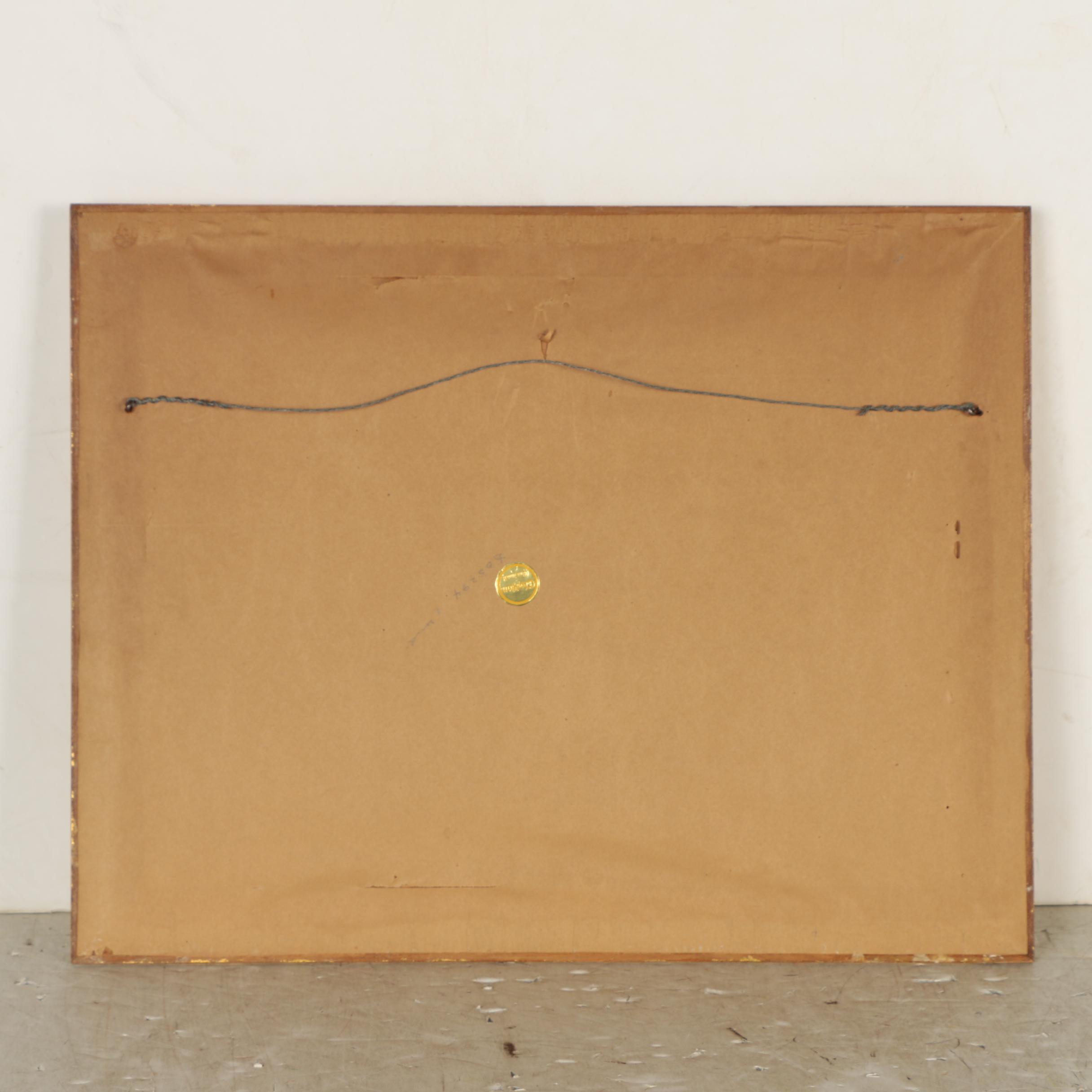 Charles Townsend Painting of Cincinnati Mt. Adams with Immaculata Church