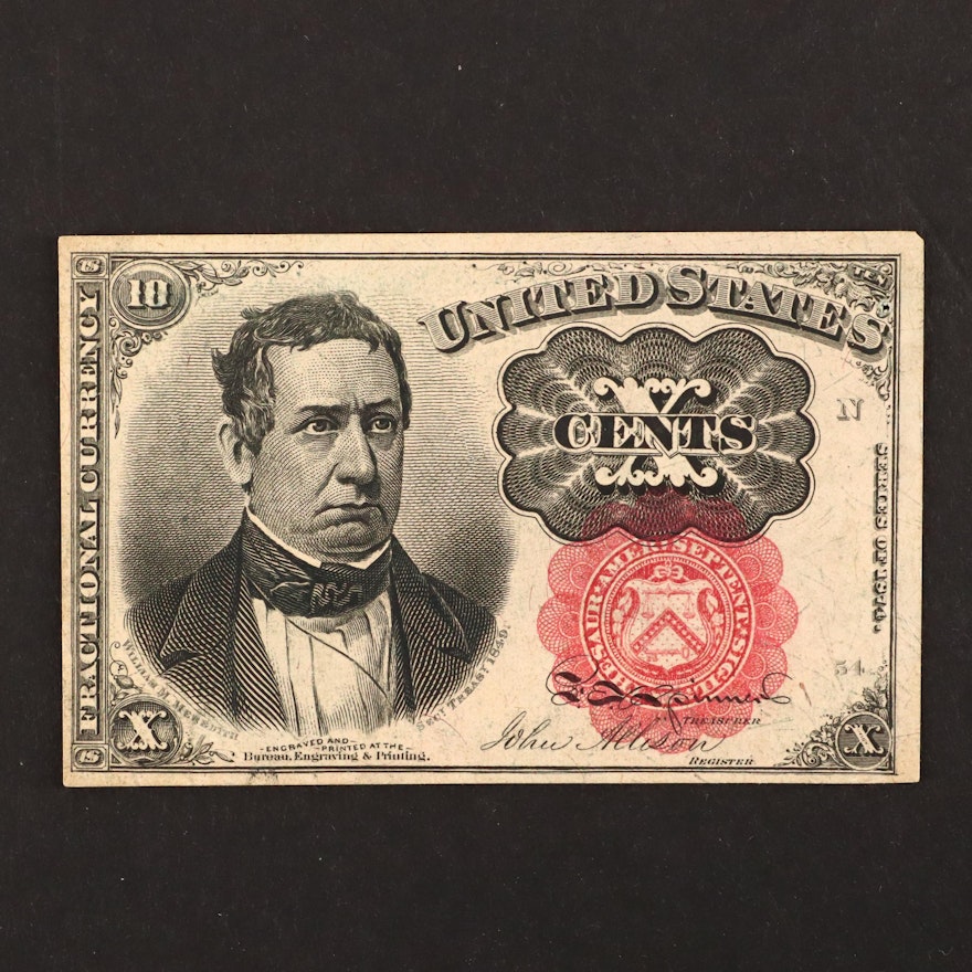 1874 U.S. 10-Cents Fractional Currency Note