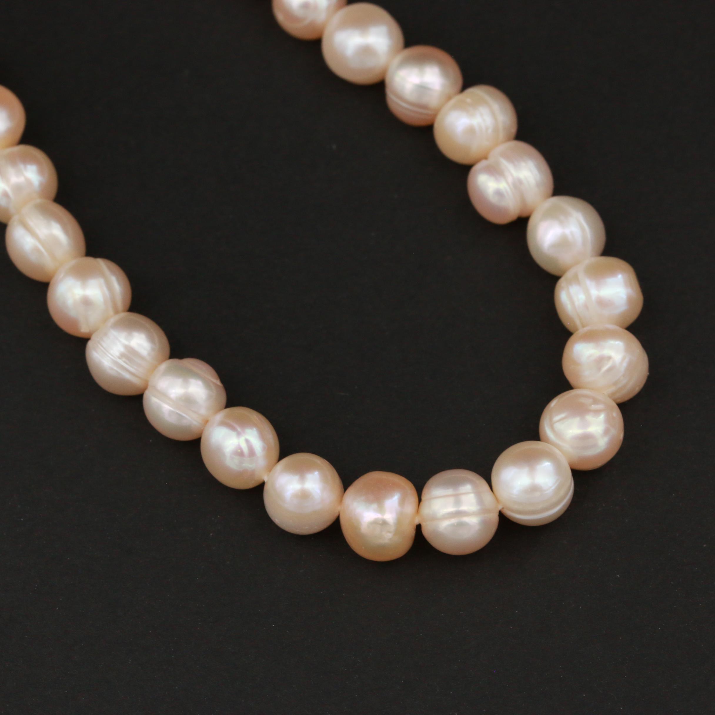 Cultured Pearl Strand Hand Knotted Endless Necklace