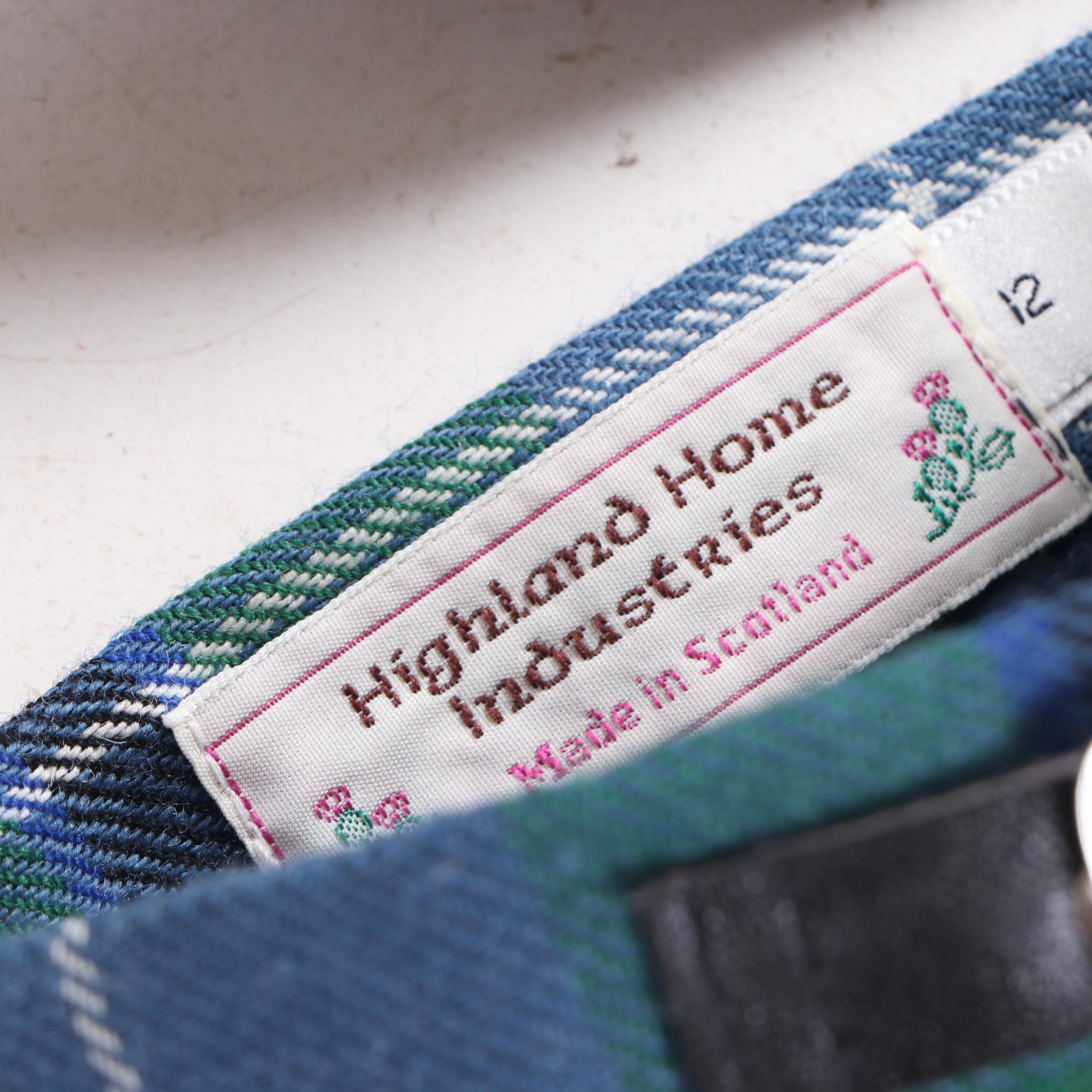 Scottish Tartan Plaid Kilts with Ralph Lauren and Highland Home Industries