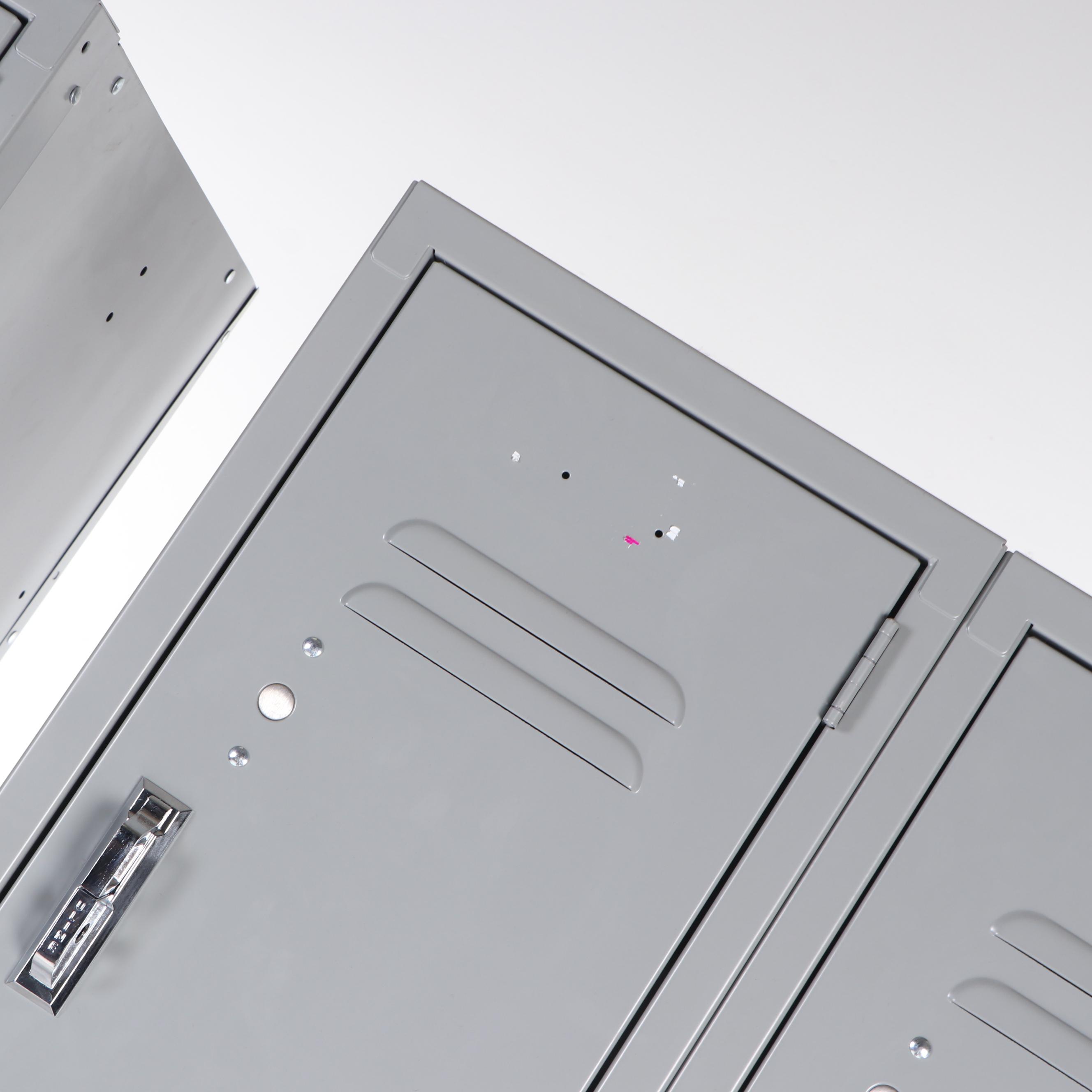 Pair of Standing Metal Lockers