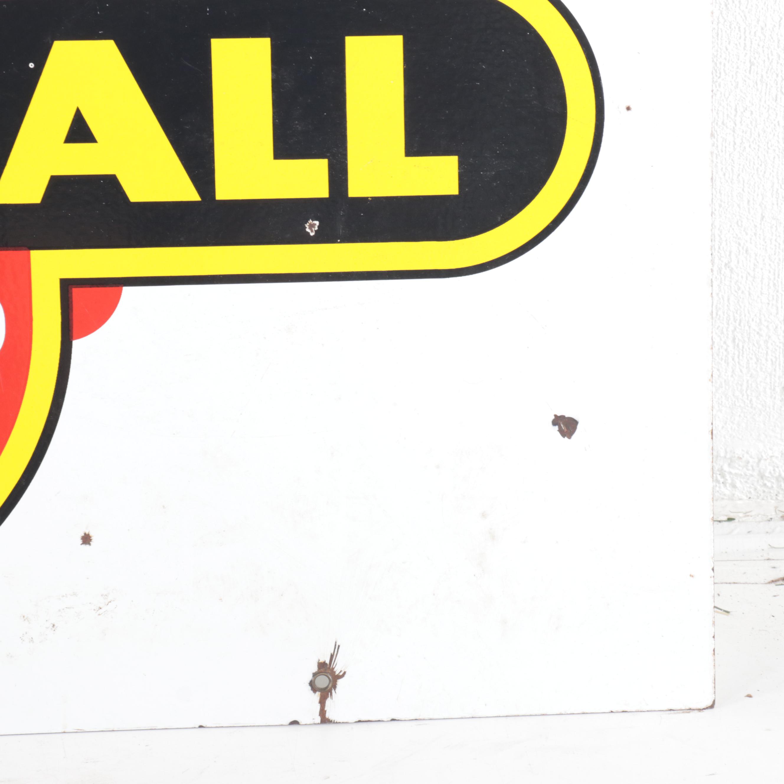 Vintage Walker & Co. "Vauxhall Sales and Service" Enamel Sign