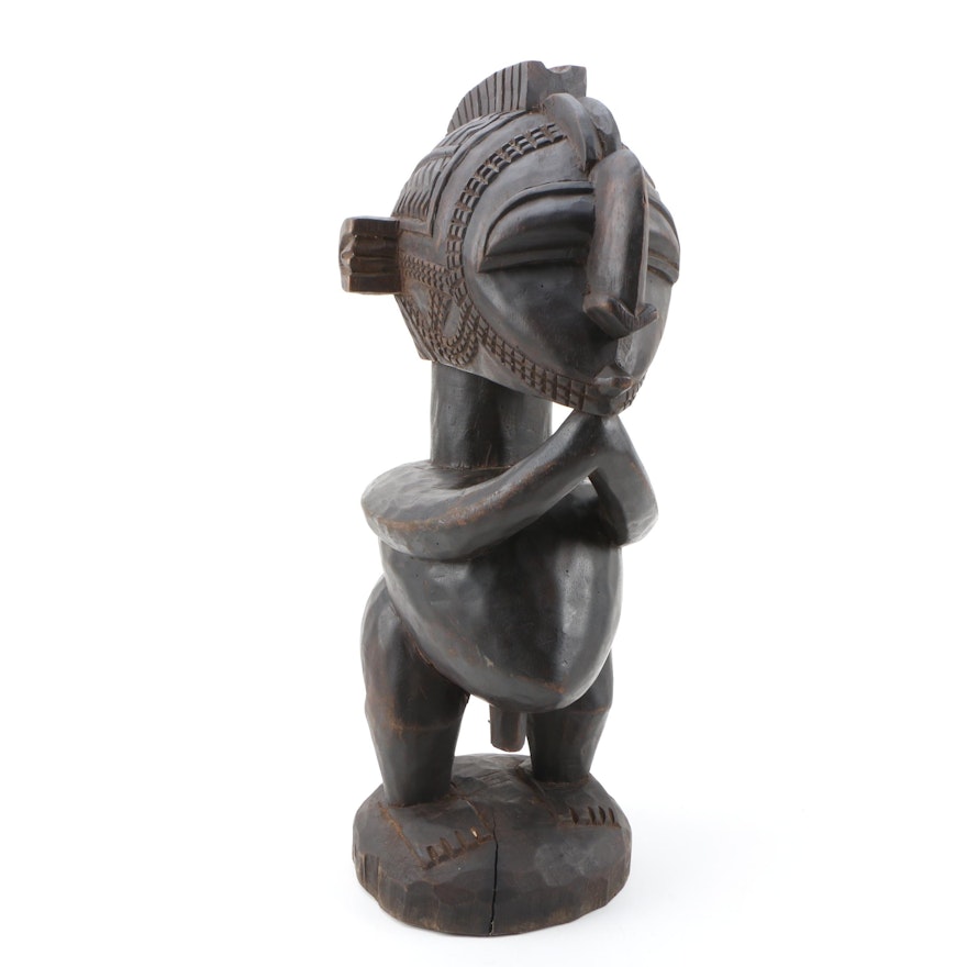 West African Baga "D'mba" Hand-Carved Standing Male Figure