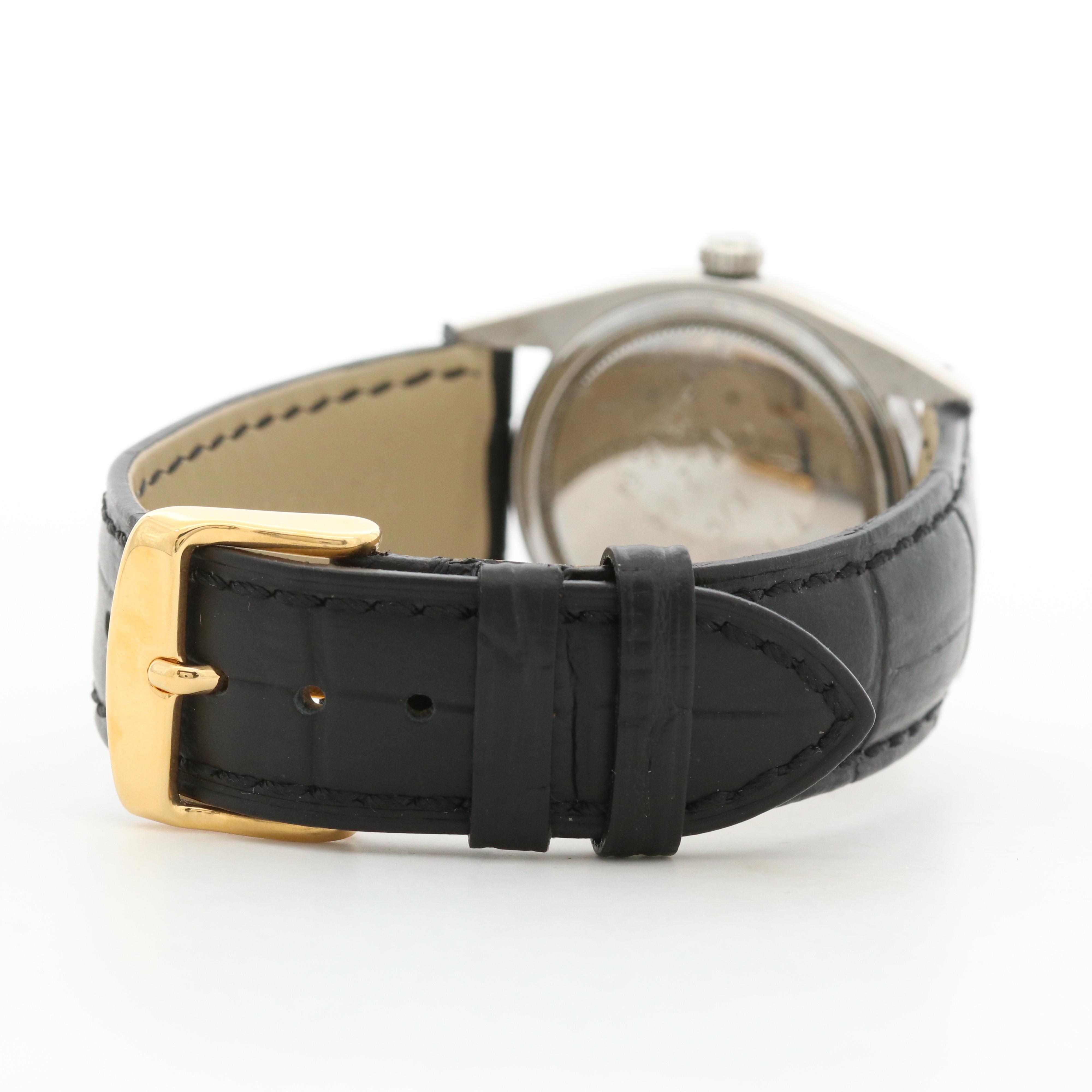 Vintage Rolex Oyster Date Stainless Steel Stem Wind Watch, Circa 1957