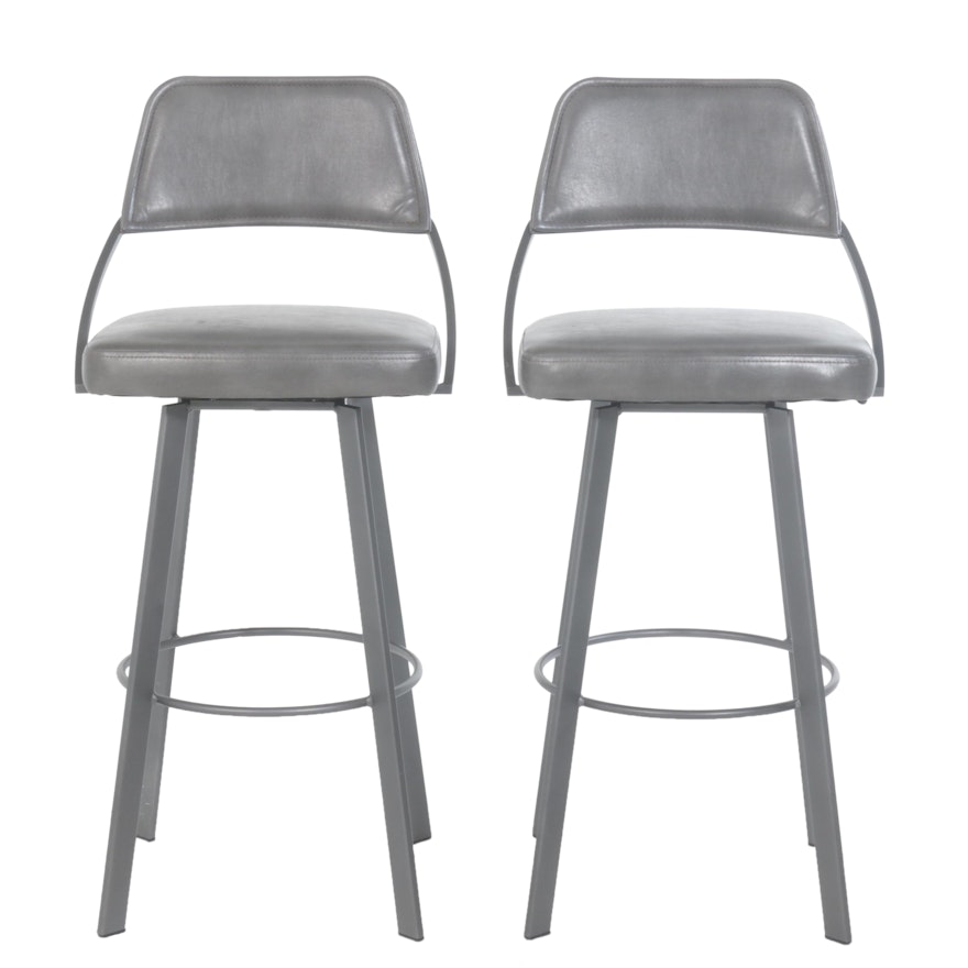 Contemporary Metal "Wish" Barstools by Trica, Pair