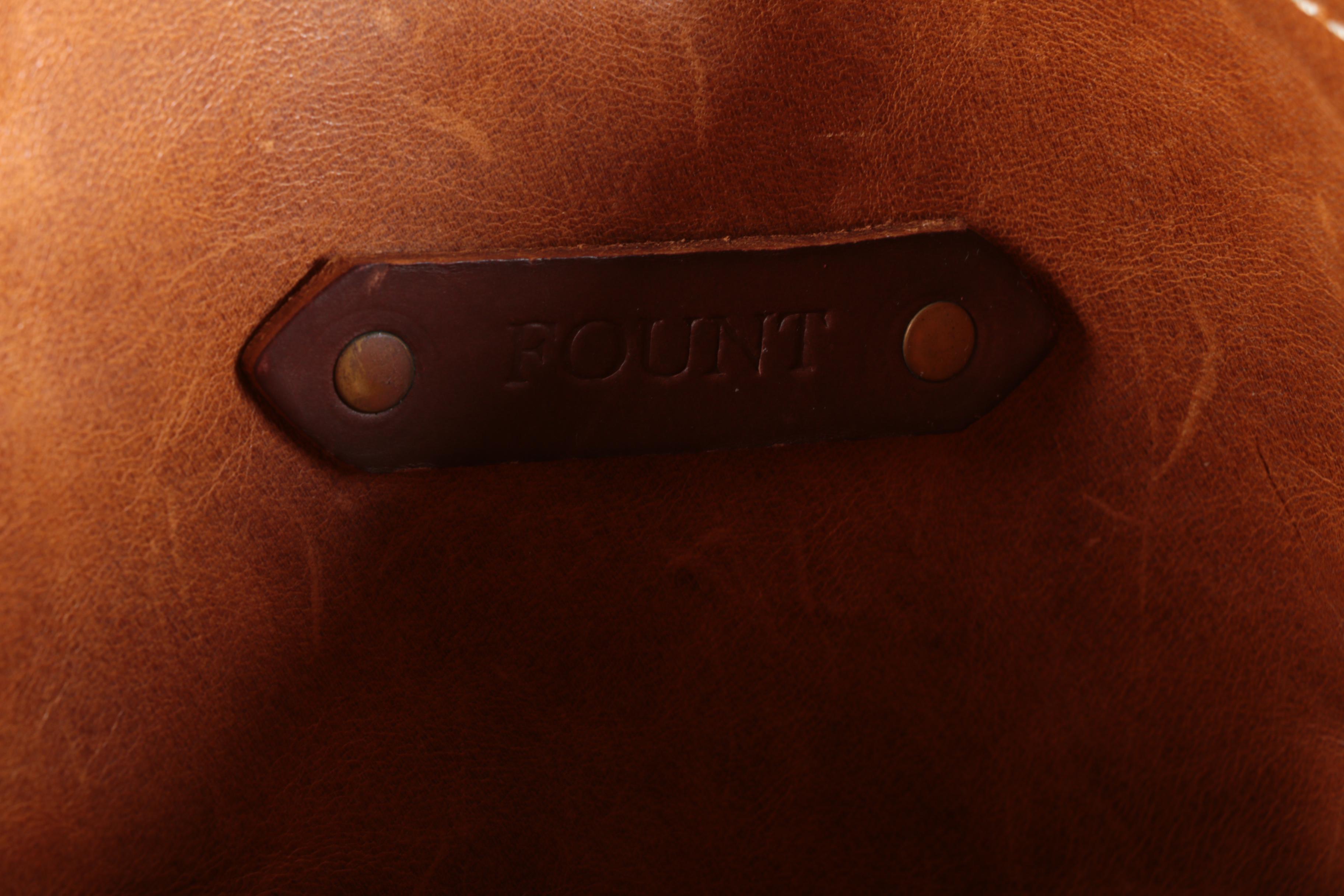 Fount of Cleveland Goldenrod Two-Tone Leather Tote