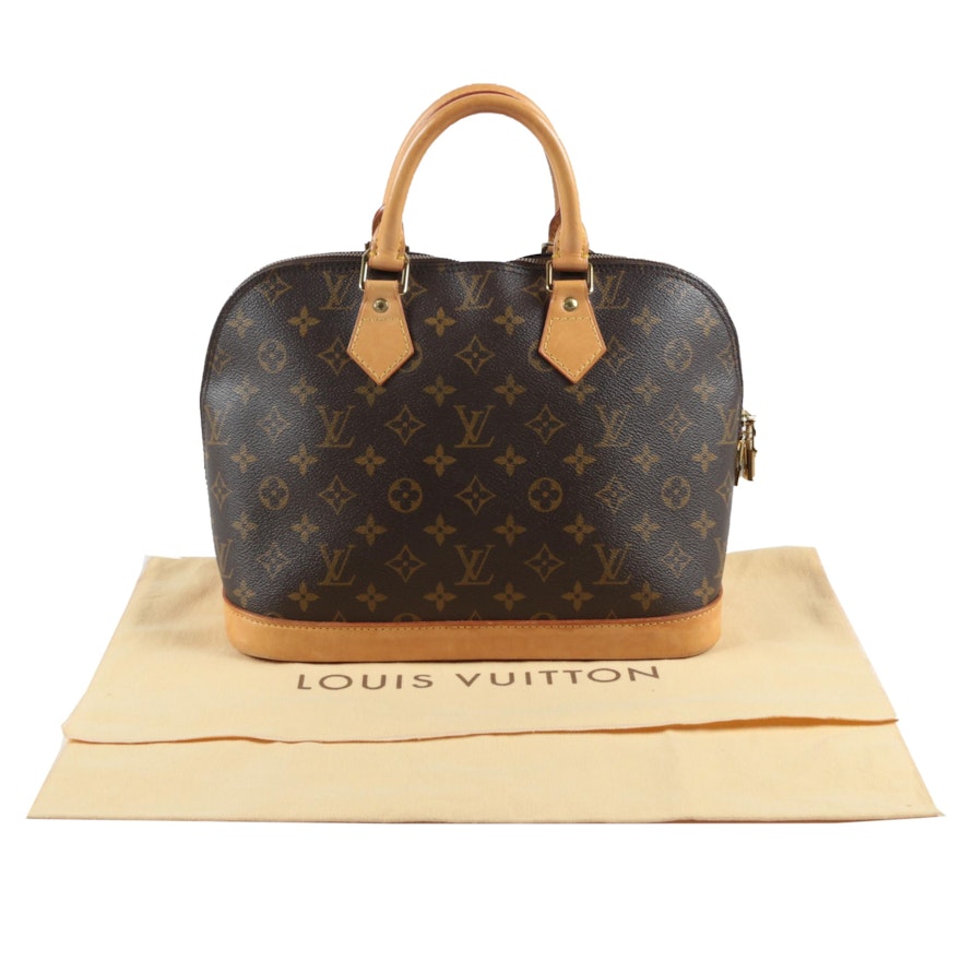 Louis Vuitton Paris Alma PM Bag in Monogram Canvas and Leather