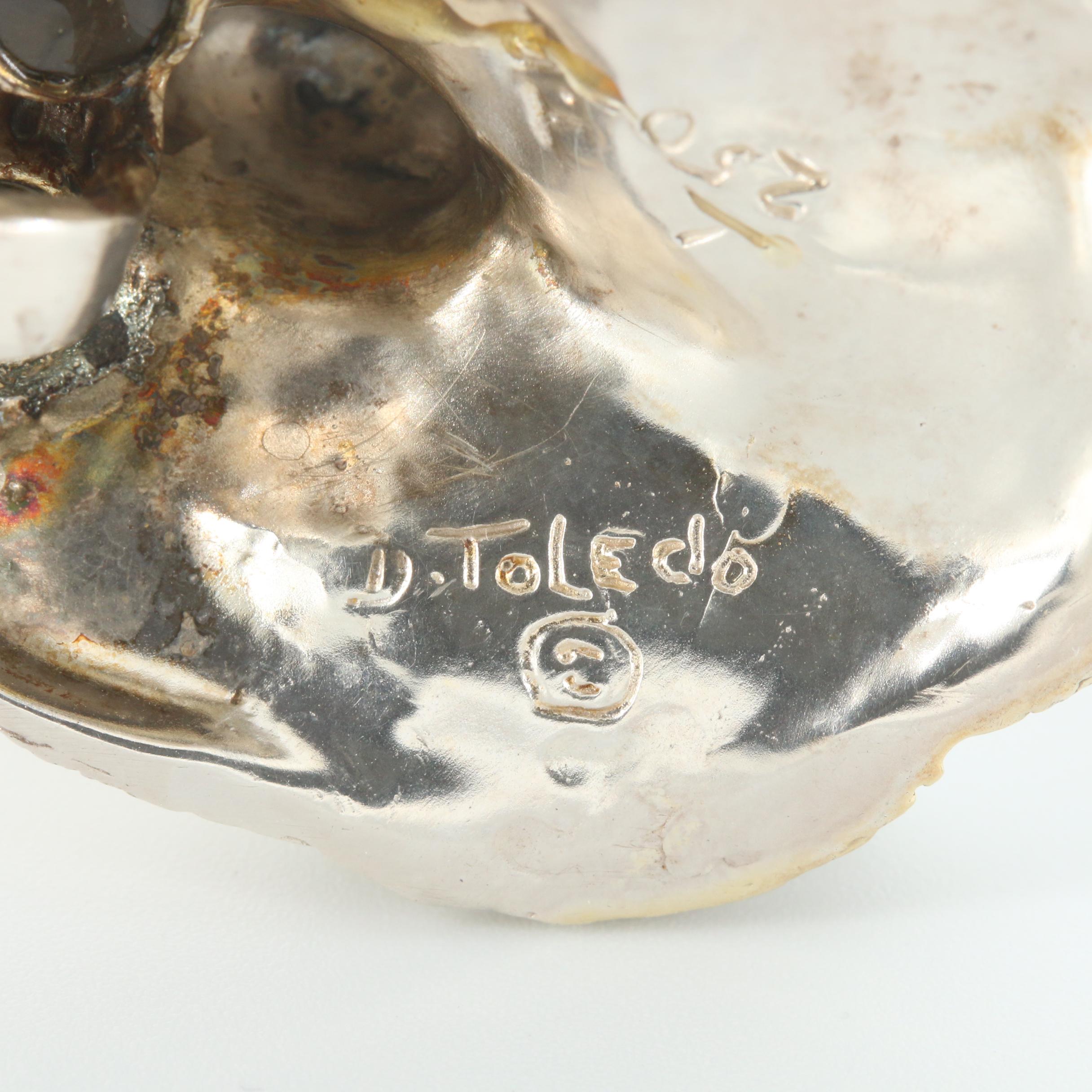 Daniel C Toledo Bear Pendant with Black Star Sapphire Eyes