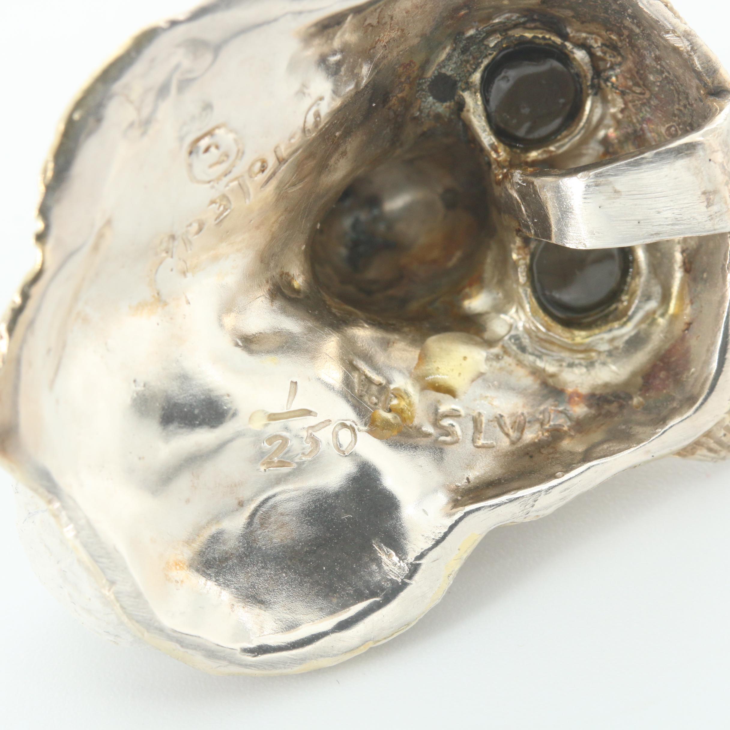 Daniel C Toledo Bear Pendant with Black Star Sapphire Eyes