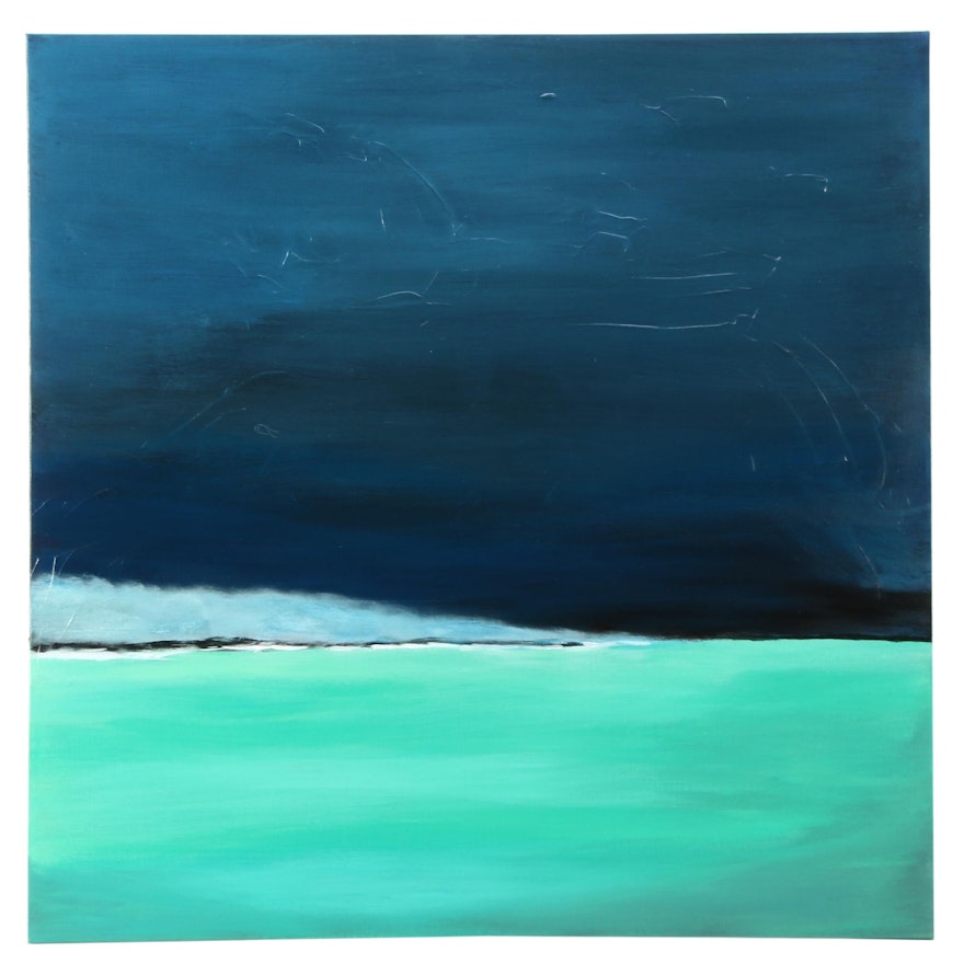 Neville Shenton Acrylic Painting "Blue Mist"