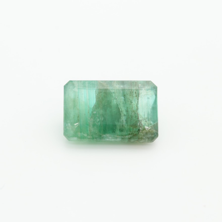 Loose 6.30 CT Emerald Gemstone