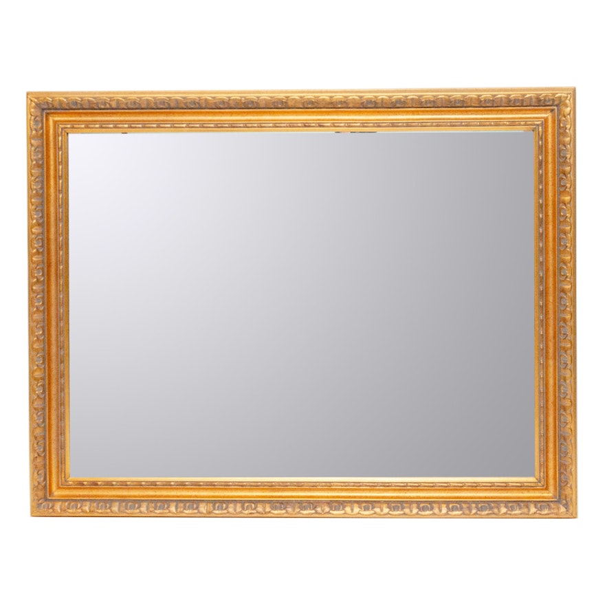 Neoclassical Style Gilt Bevel Wall Mirror