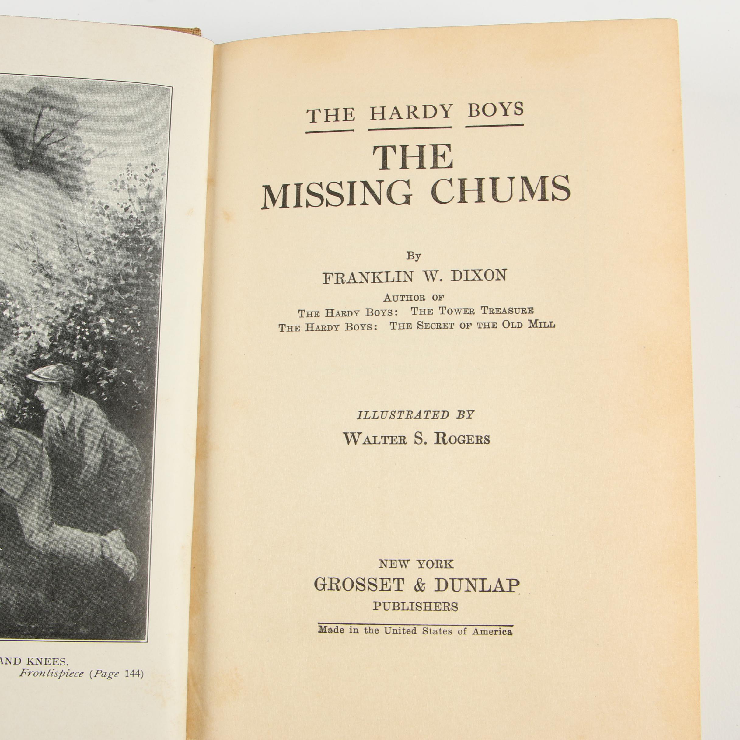 1950s "The Hardy Boys" Series by Franklin W. Dixon including "The Missing Chums"