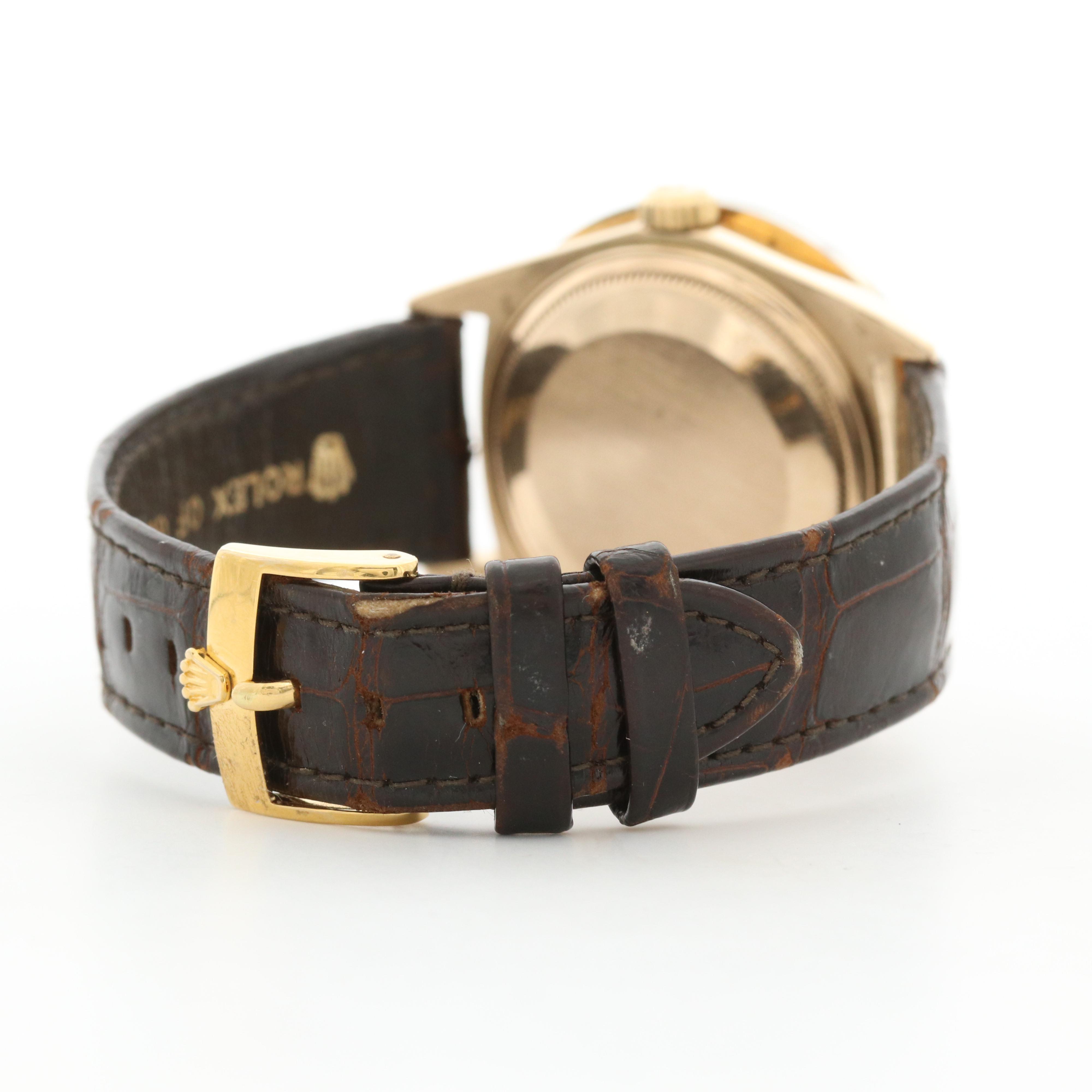 Rolex 3.00 CTW Diamond and 18K Gold Day-Date Automatic Watch