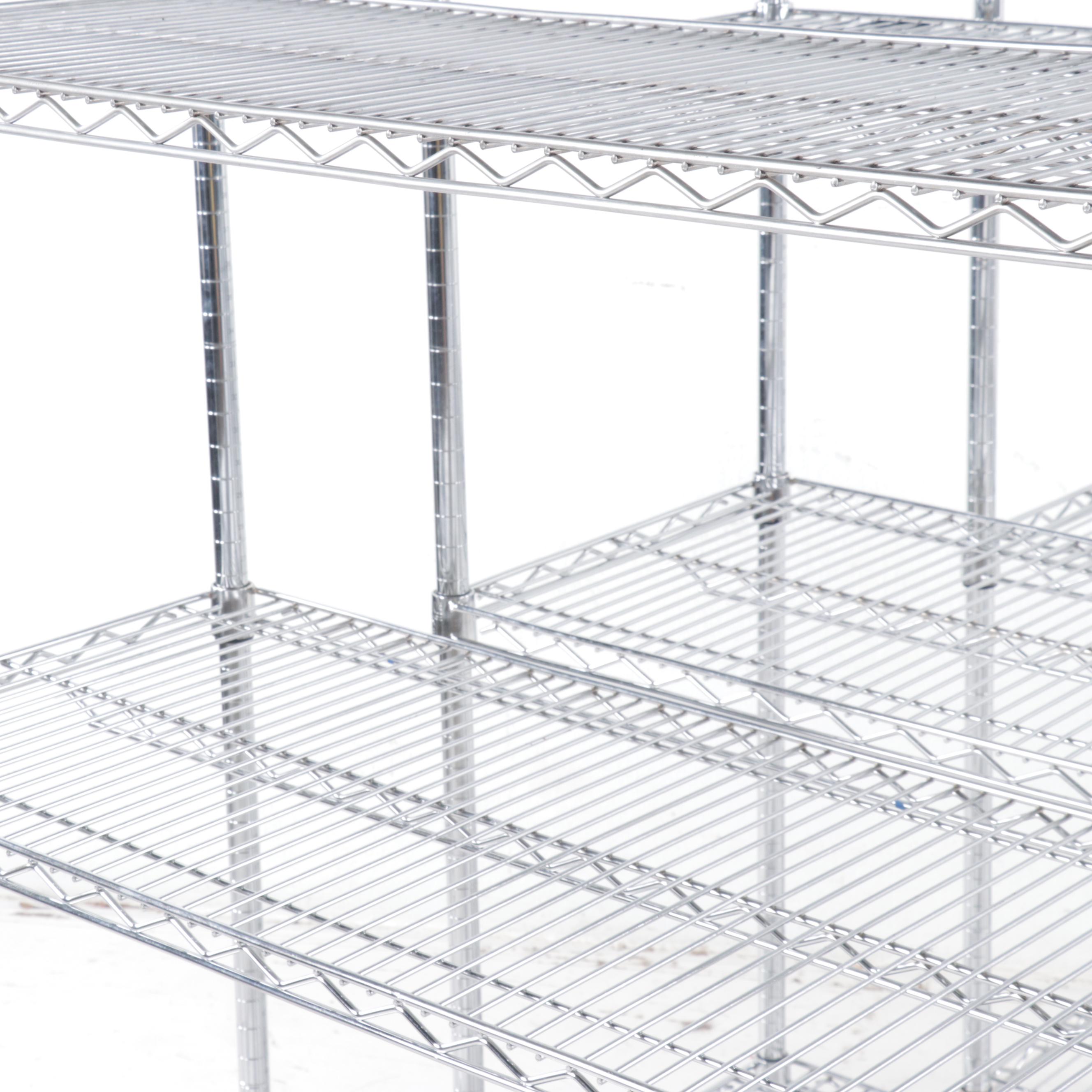 Uline Metal Industrial Rolling Storage Shelves