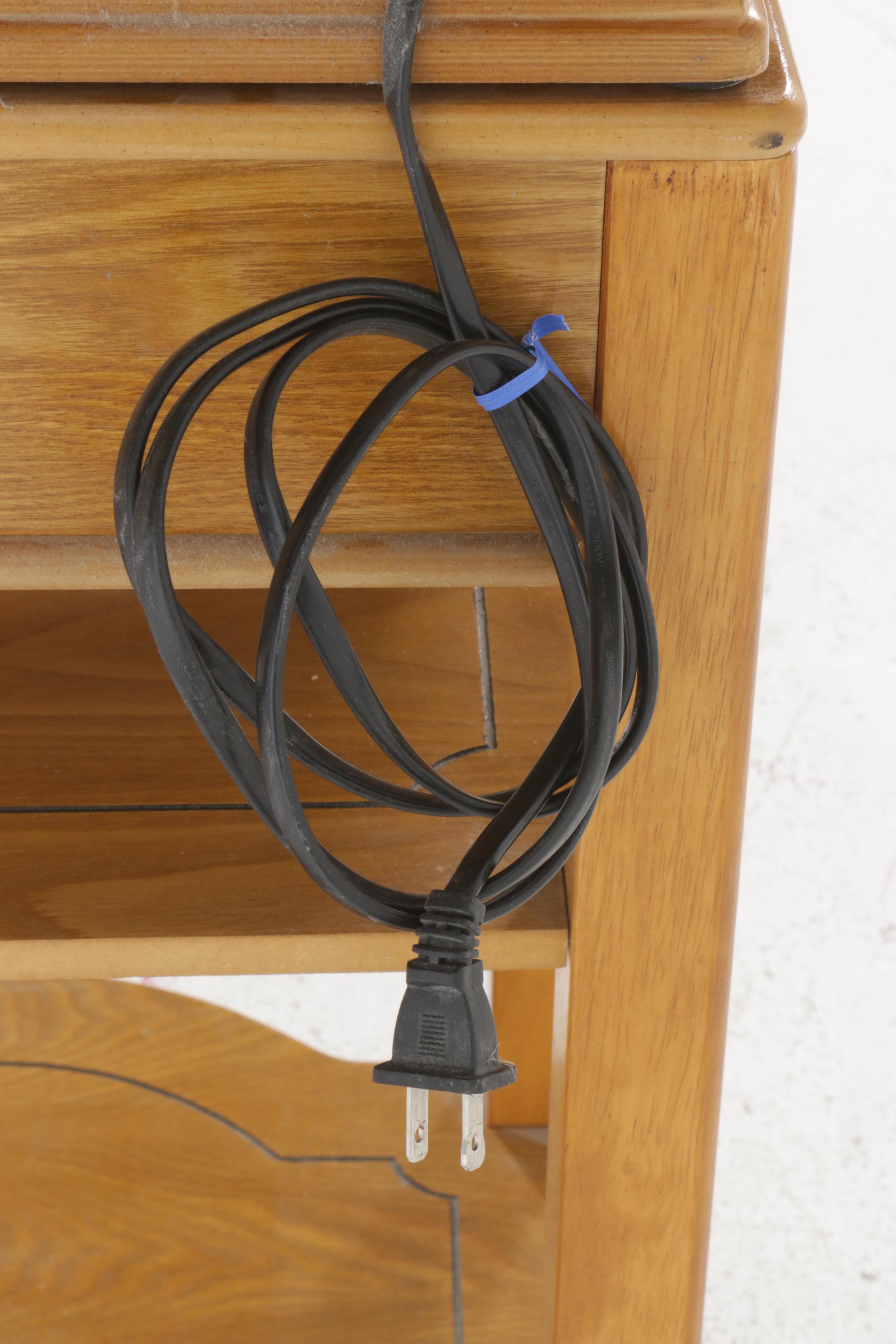 Philco Art Deco-Style Multimedia Player with Removable Stand, Late 20th Century