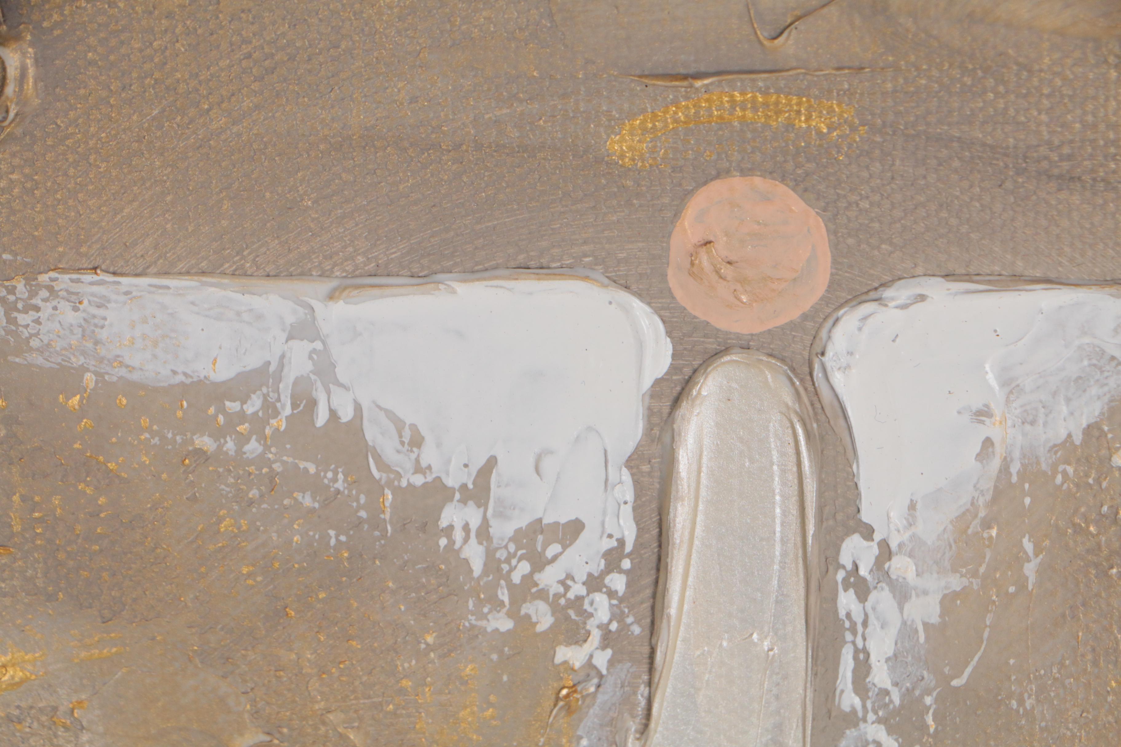 C. Mitchell Abstract Acrylic Painting of Angel