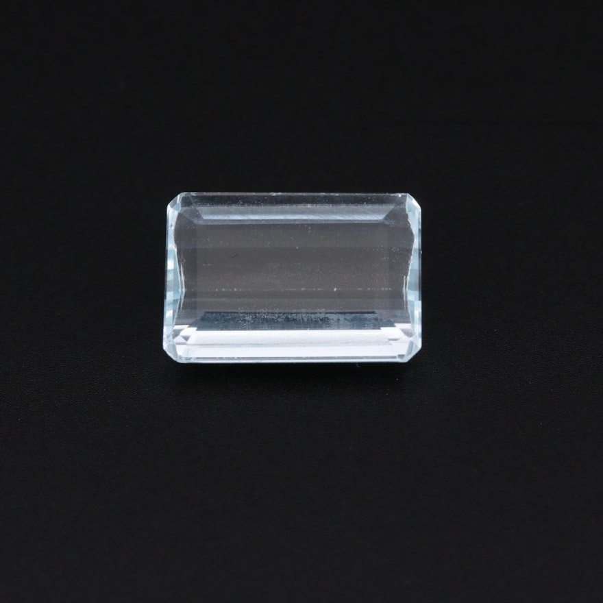 Loose 3.70 CT Aquamarine Gemstone