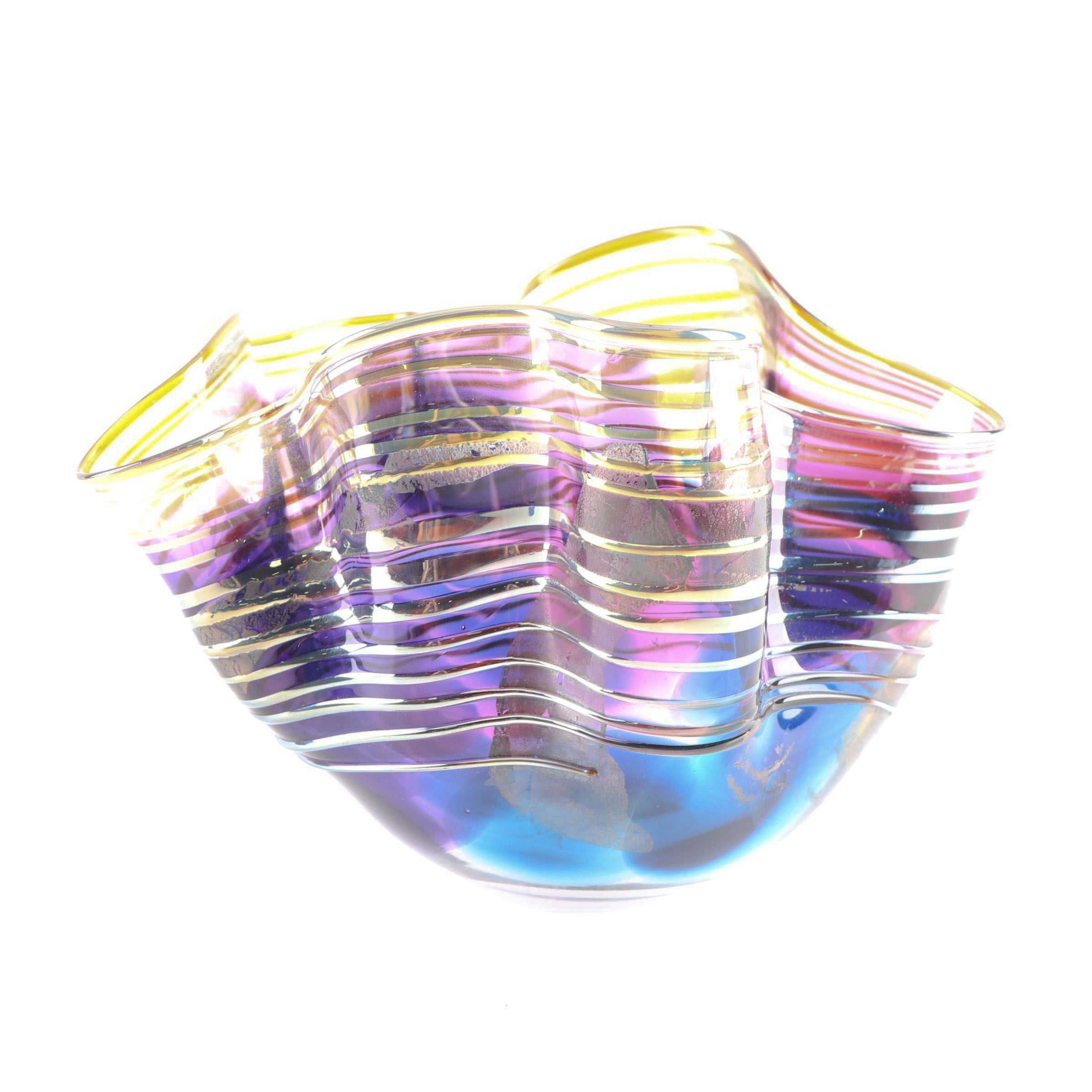 Scott and Laura Curry Art Glass Bowl