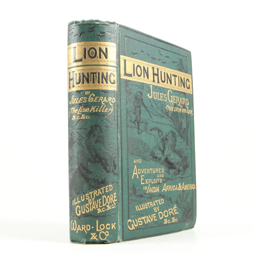 Gustave Doré Illustrated "Lion Hunting" by Jules Gerard